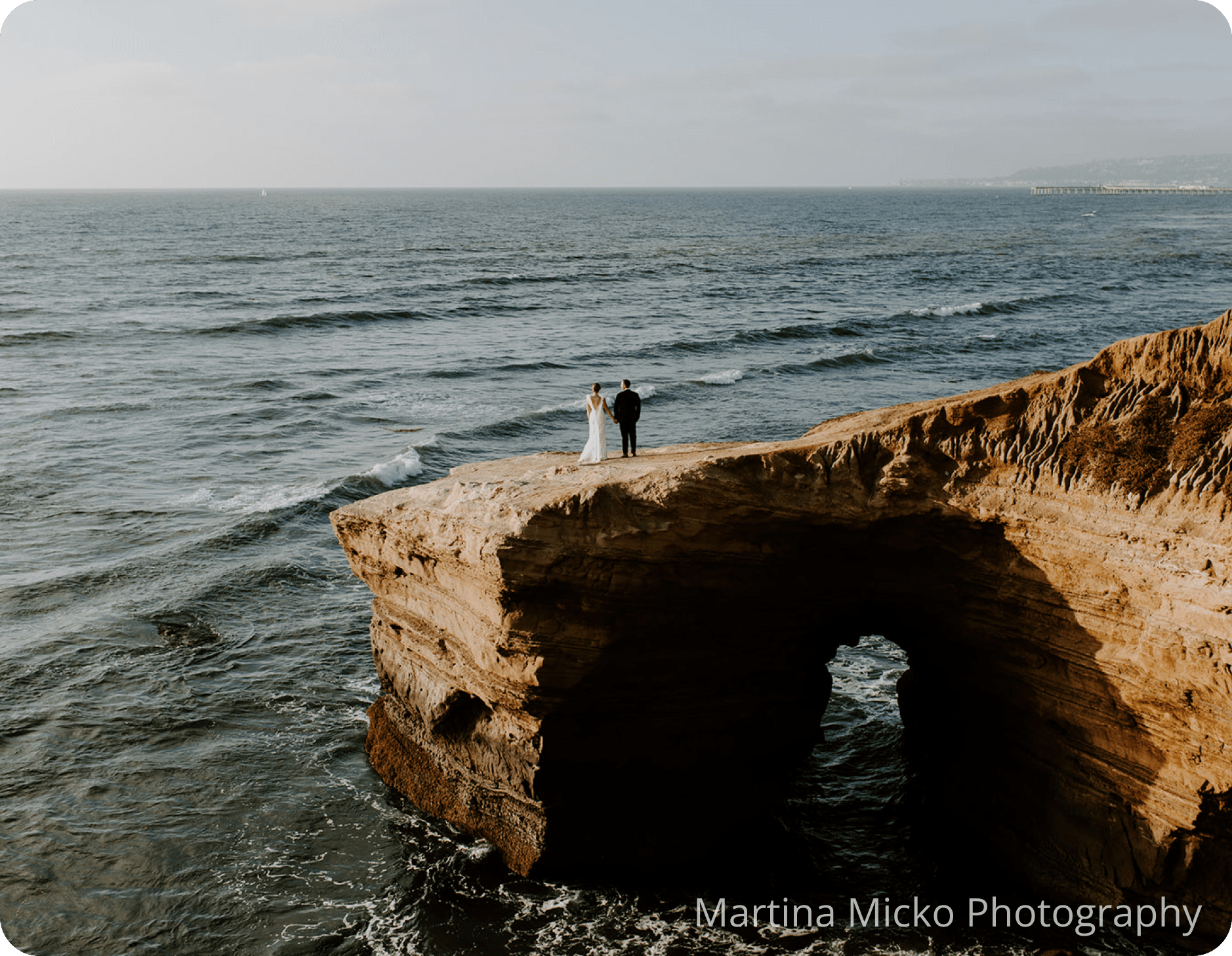 Sunset Cliffs Elopement Couple