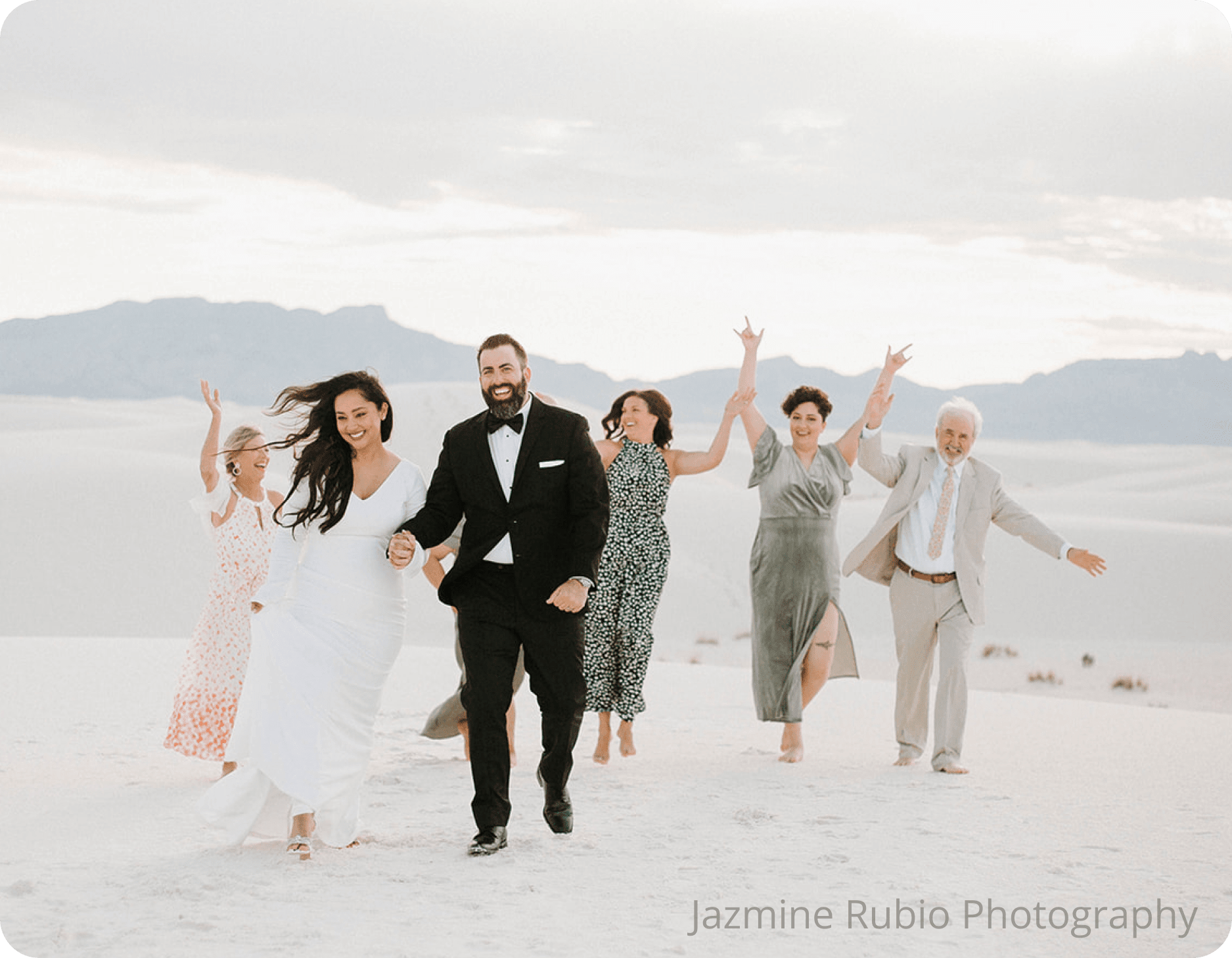 white sands Elopement