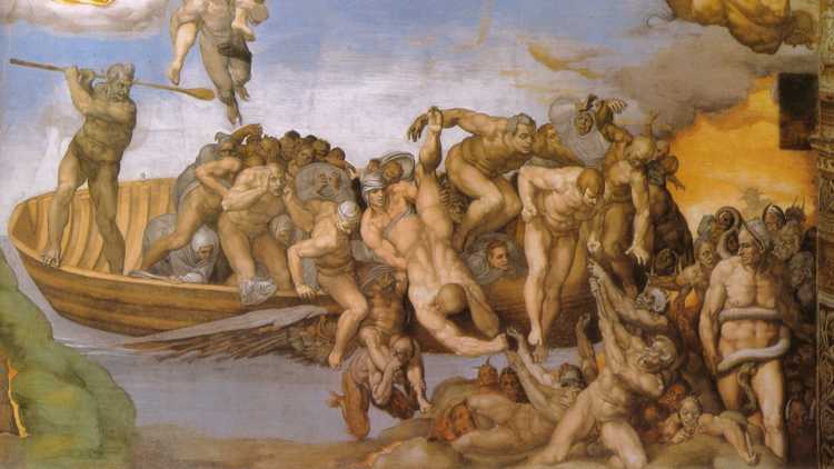 Caronte nel Giudizio Universale di Michelangelo
