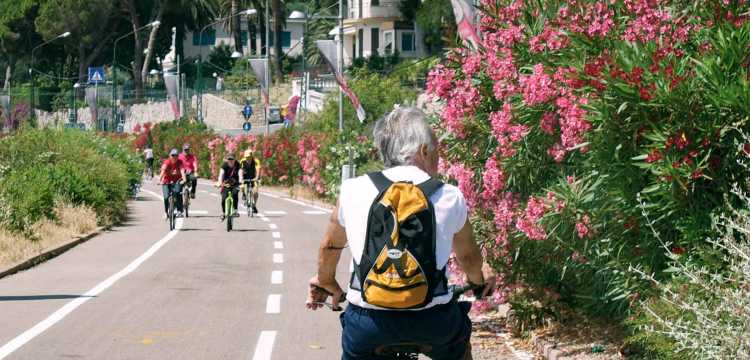 Passeggiata lungo la pista ciclabile