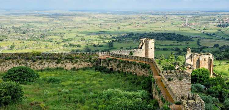 Trujillo, Extremadura. Muralla de desembarco del Rey, Poniente. 