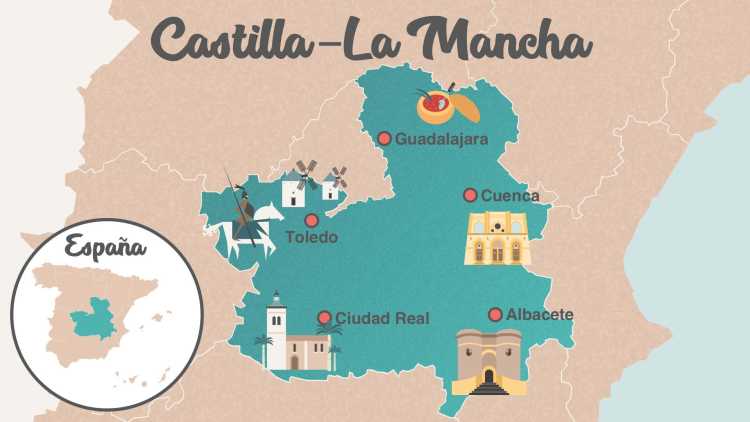 Mapa Castilla-La Mancha