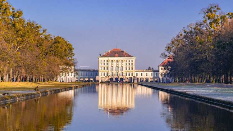 Paleis in het elegante München, Duitsland