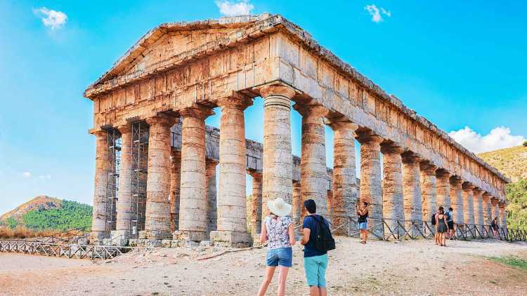 Temple dorique de Ségeste en Sicile
