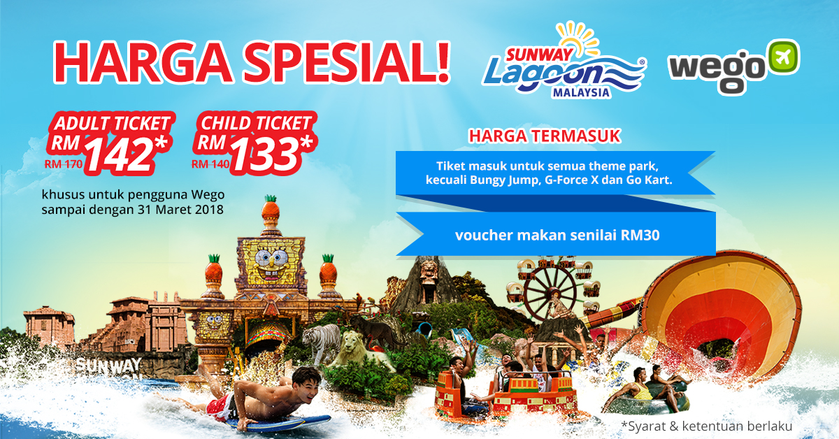 Harga Sunway Lagoon Ticket