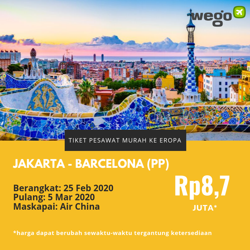 Tiket Pesawat Murah Jakarta Barcelona