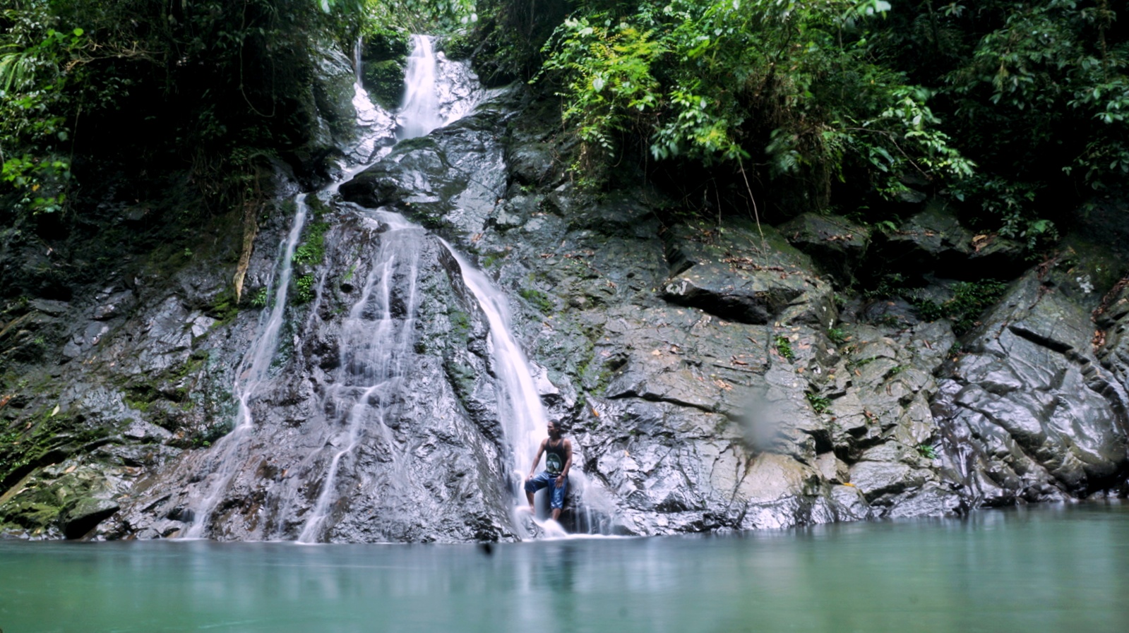 Berenang di sungai Tangkahan