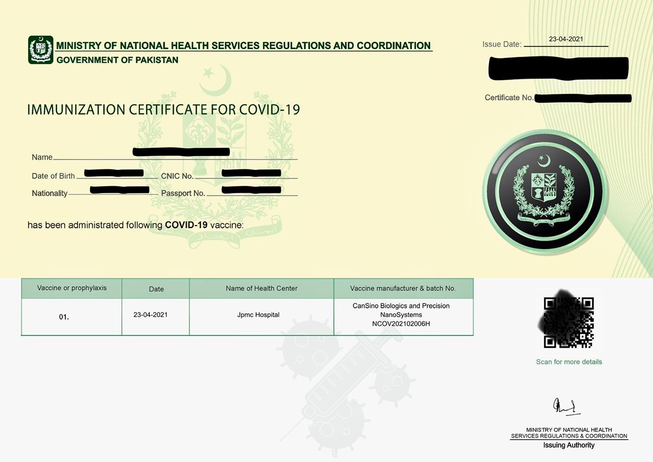 Nadra Vaccination Certificate 2021 How To Download Covid Certificate Online Updated 2 August 2021 Wego Travel Blog