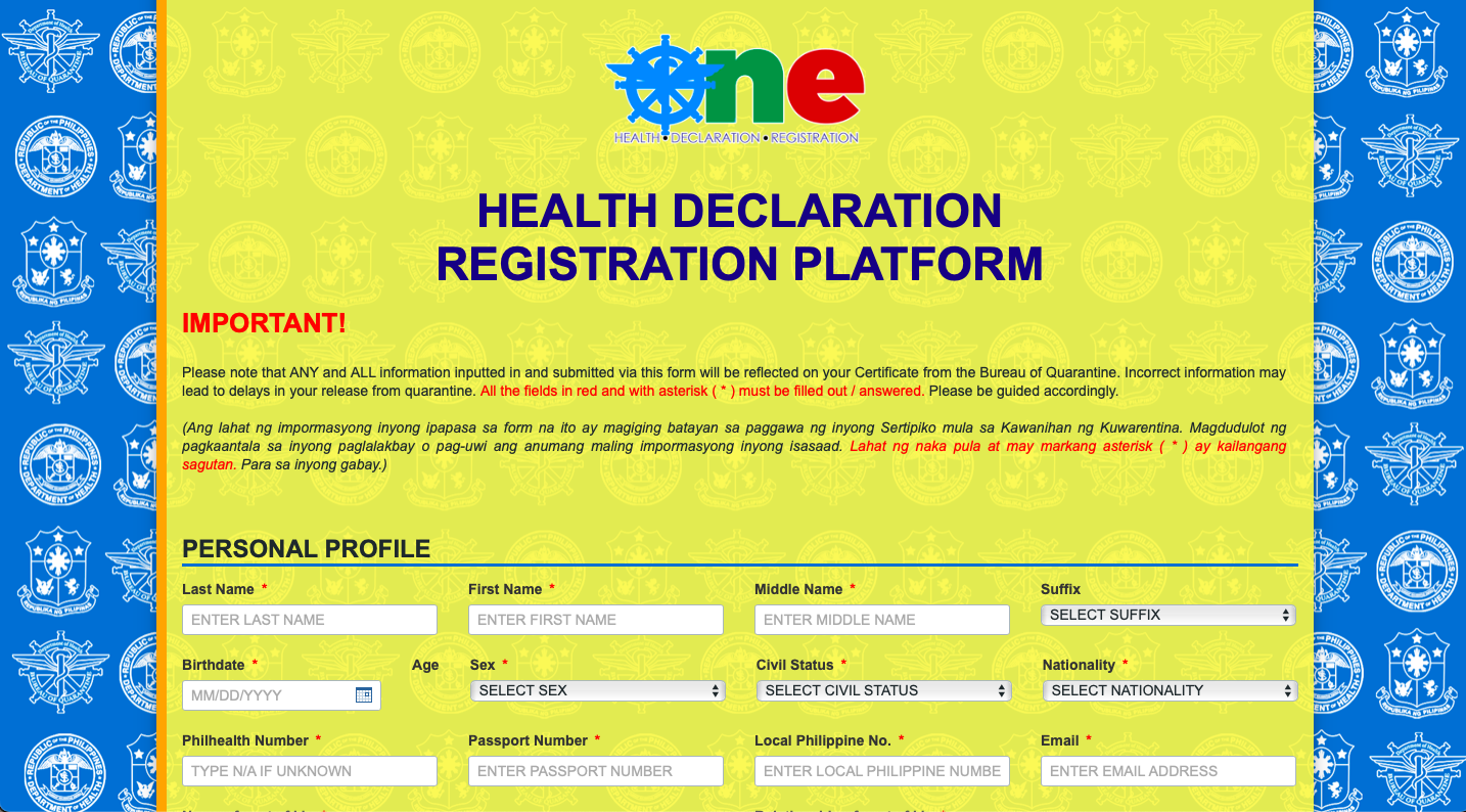 One health pass.com.ph
