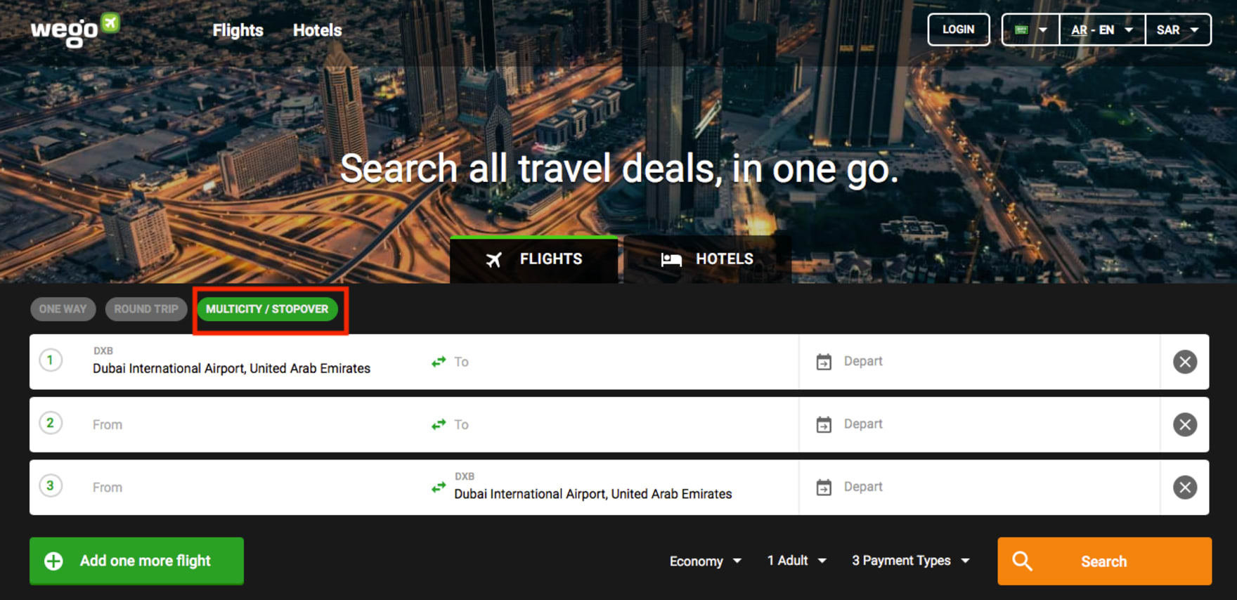 Multi city deals best sale