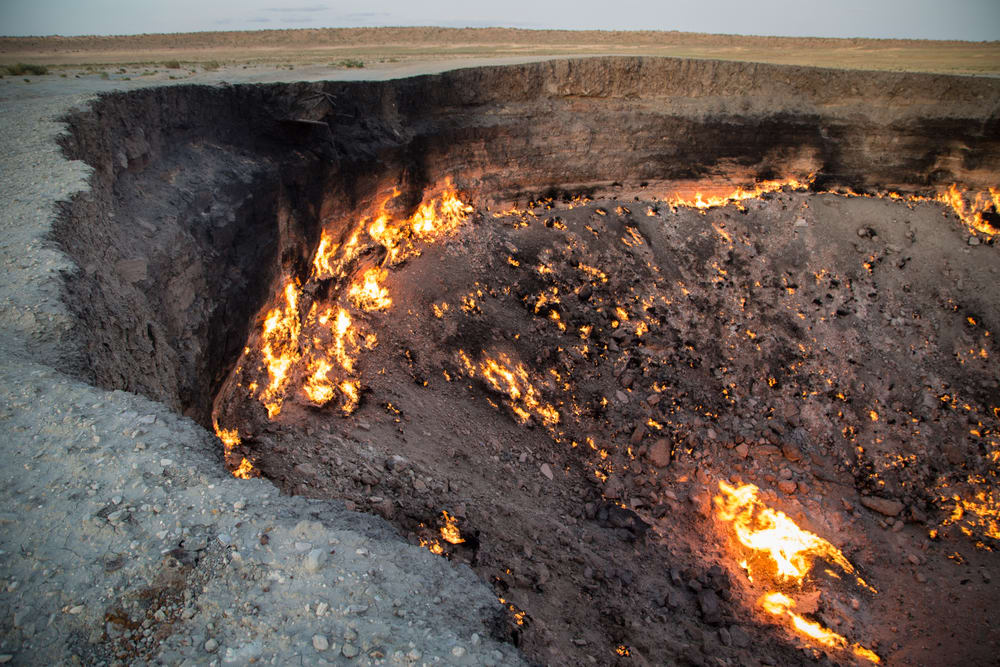 darvaza gas crater sea of stars