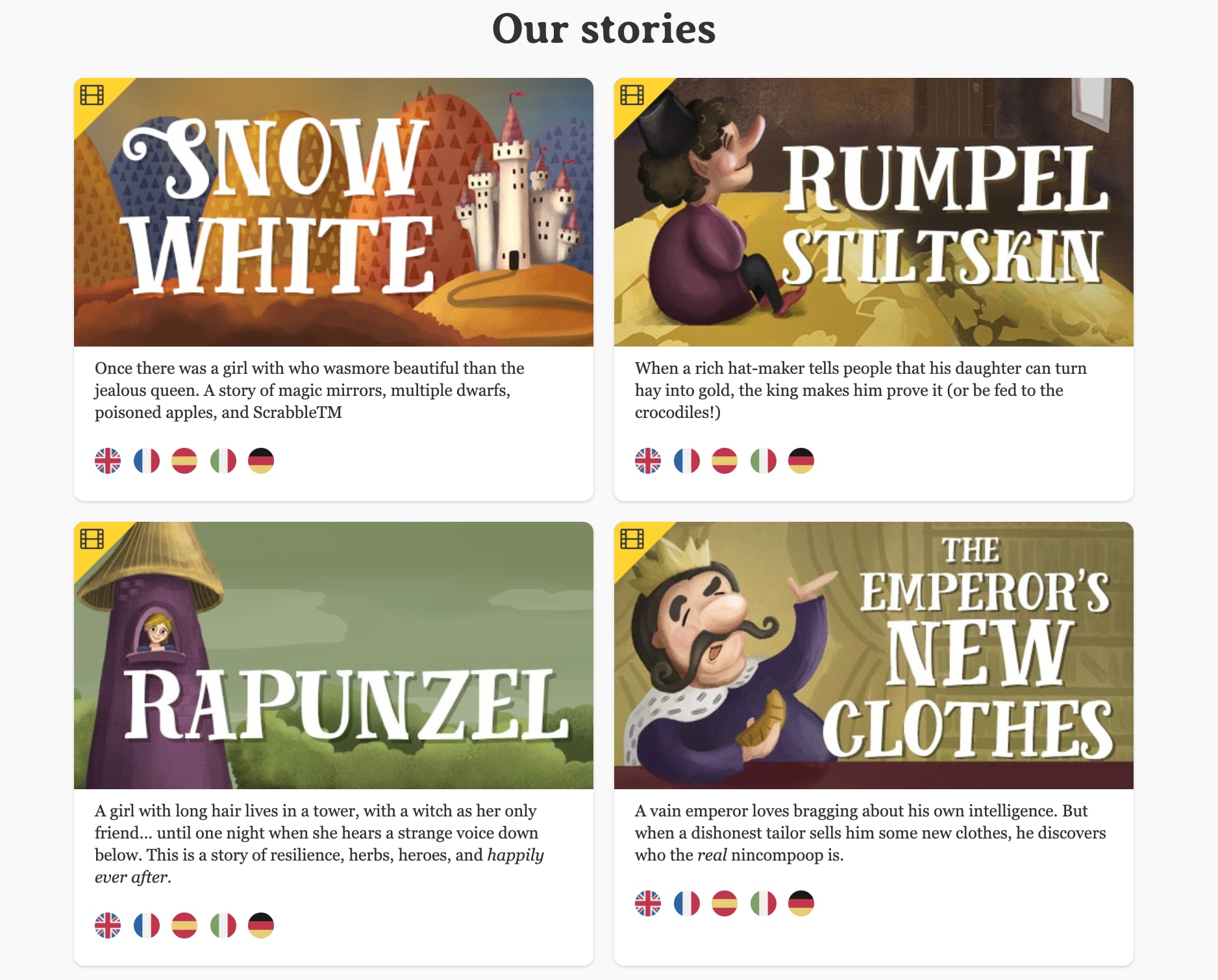 Fable Cottage, a website to learn language online