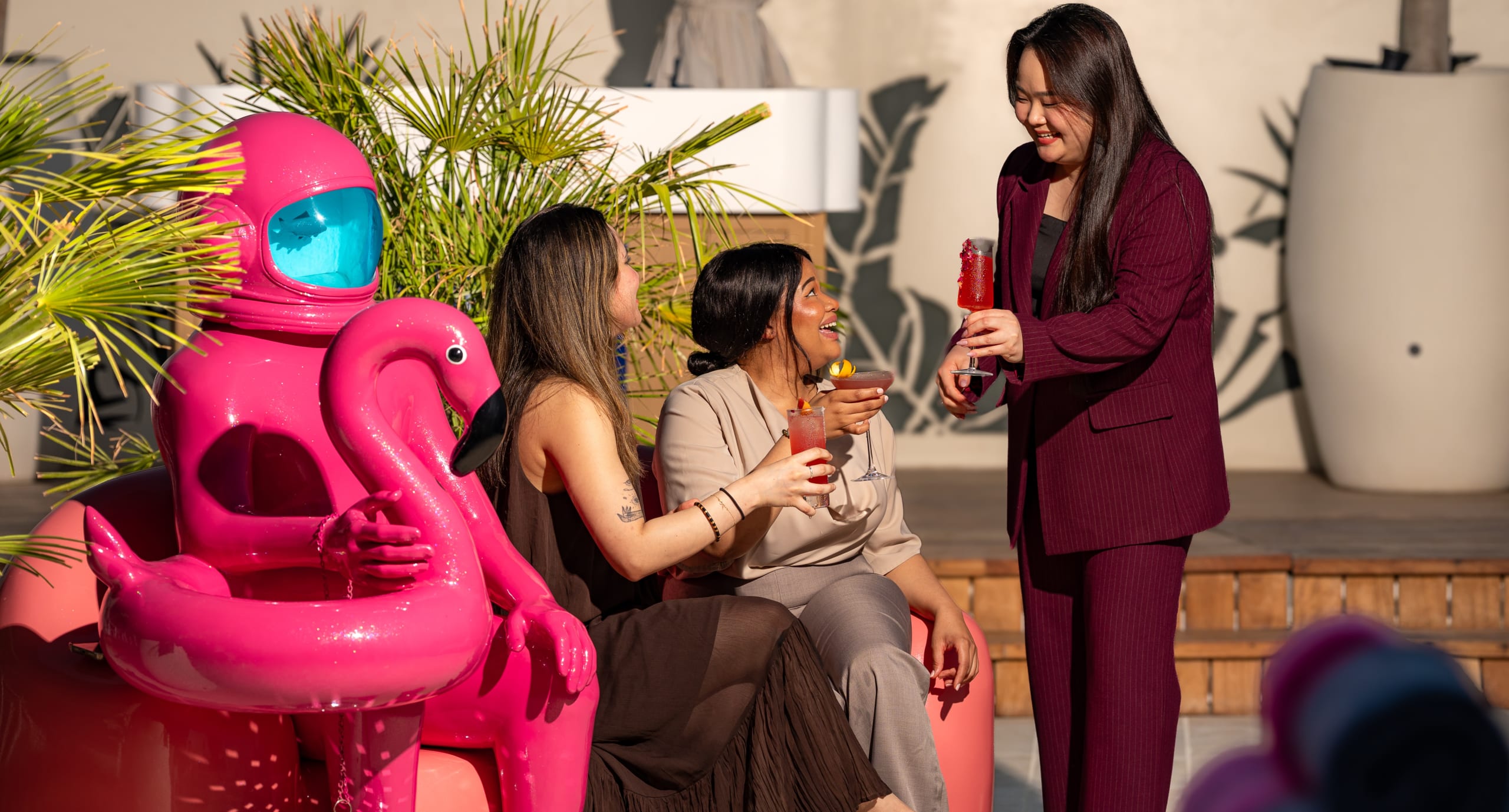 Blush Fridays, ladies night rooftop pool offer at The Lean, Andaz Capital Gate Abu Dhabi near ADNEC