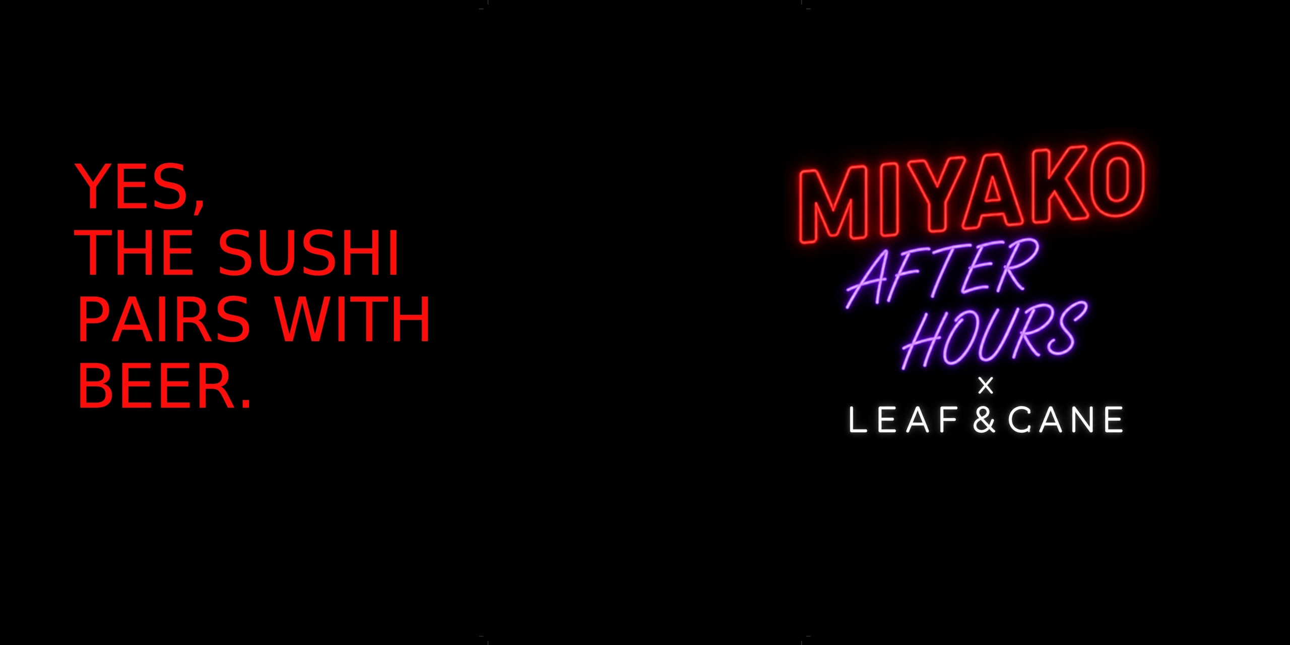 Miyako X Leaf & Cane Banner