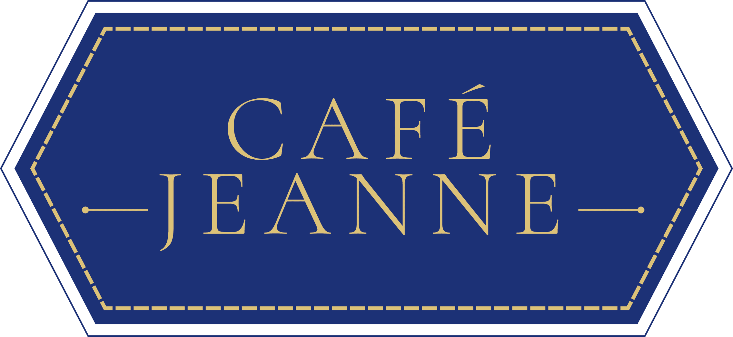 pH Paris Cafe Jeanne Logo Blue&gold Fa