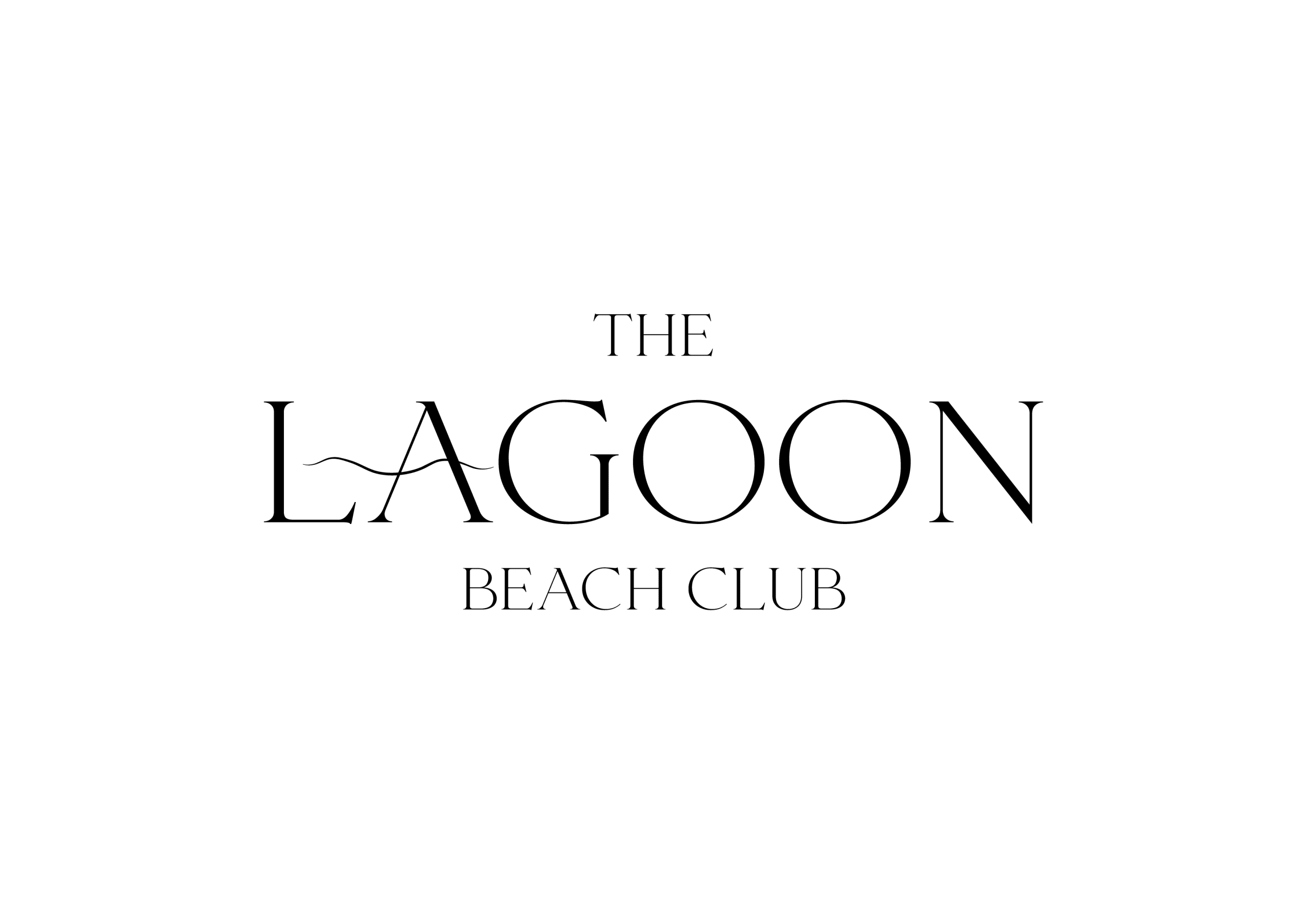 The Lagoon Beach Club Logo Black