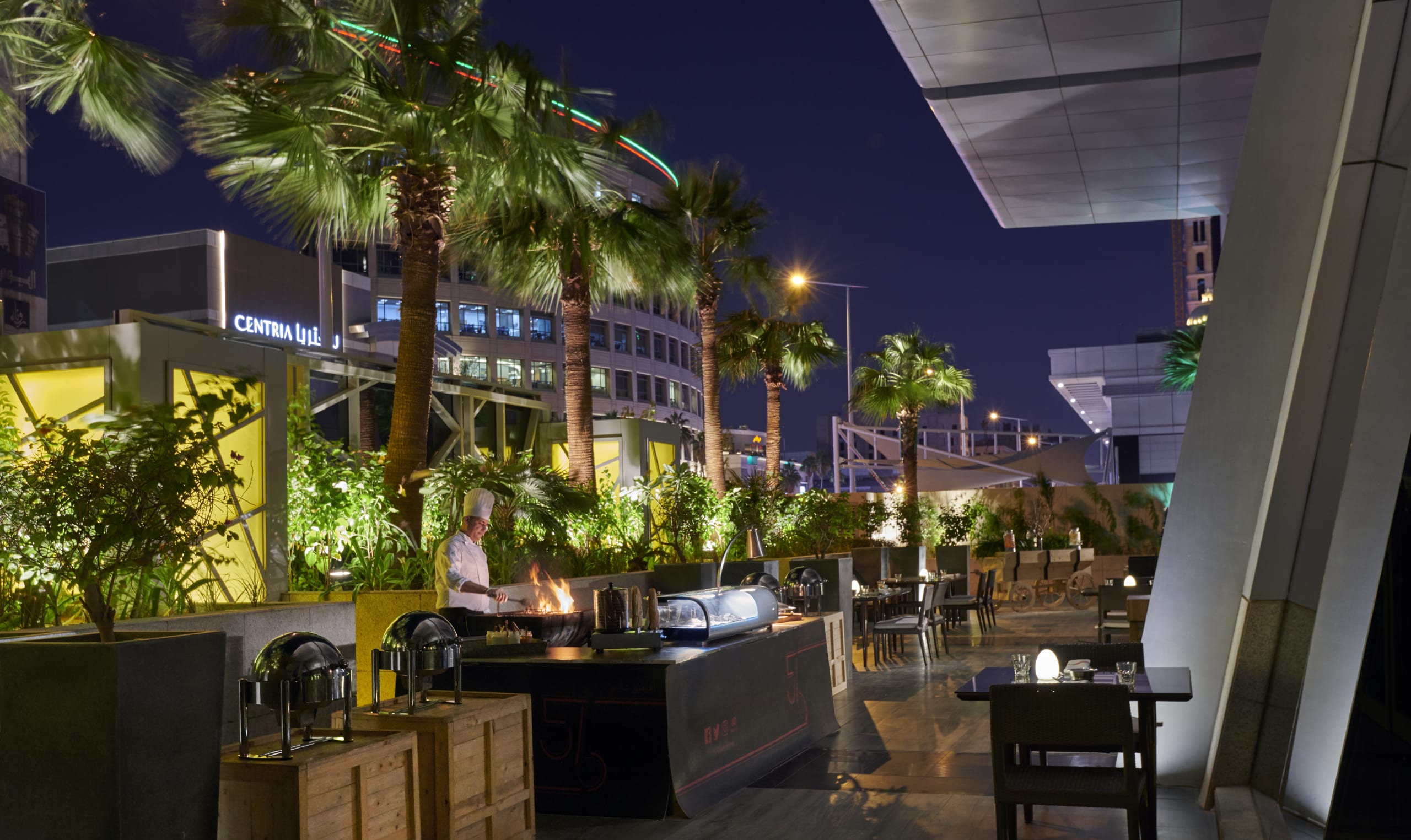 Hyatt Regency Riyadh Olaya P147 56th Avenue Dinner Outdoor Terrace