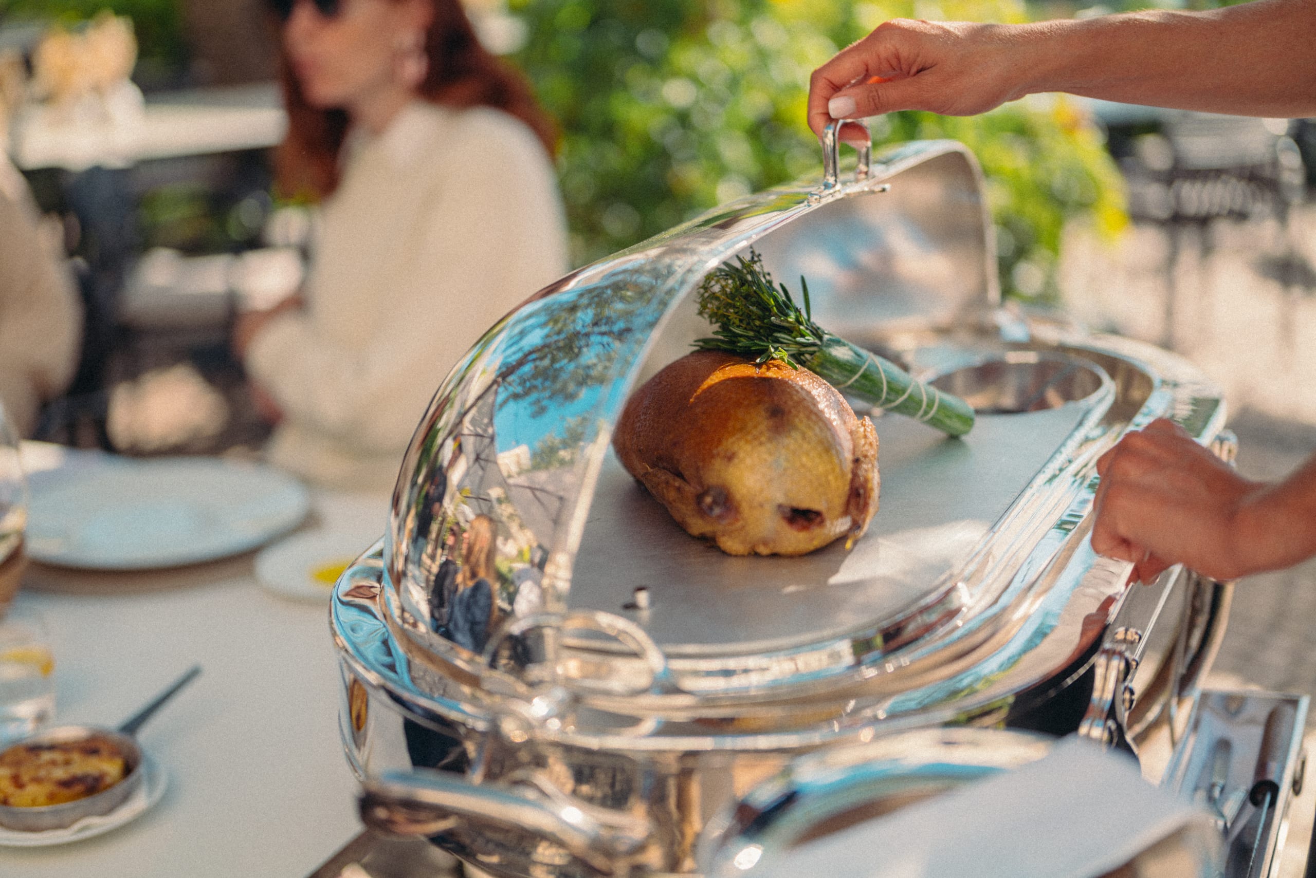 Le  Sud Sunday Roast Stuffed Duckling Trolley