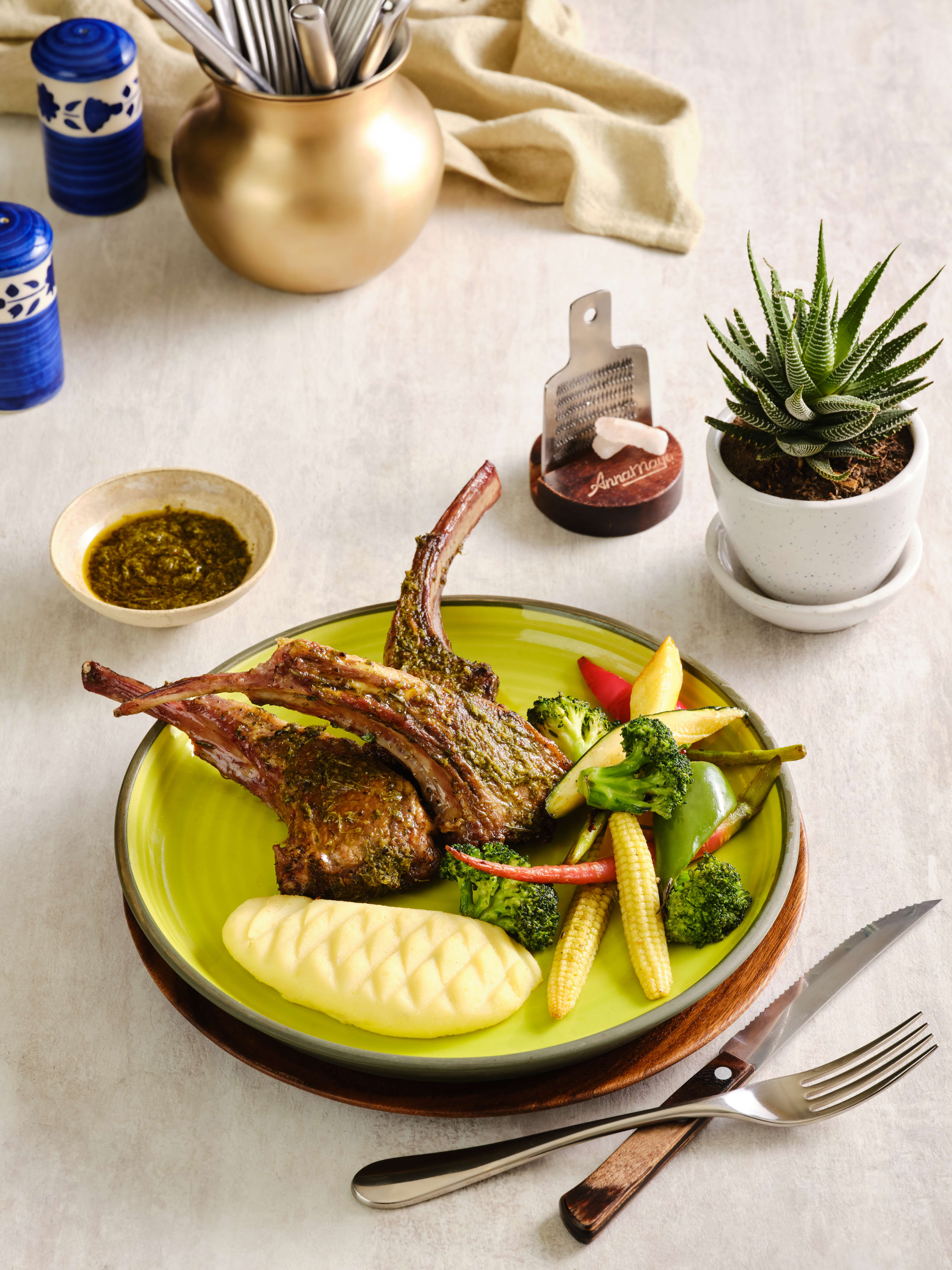Lamb Chop With Veggies