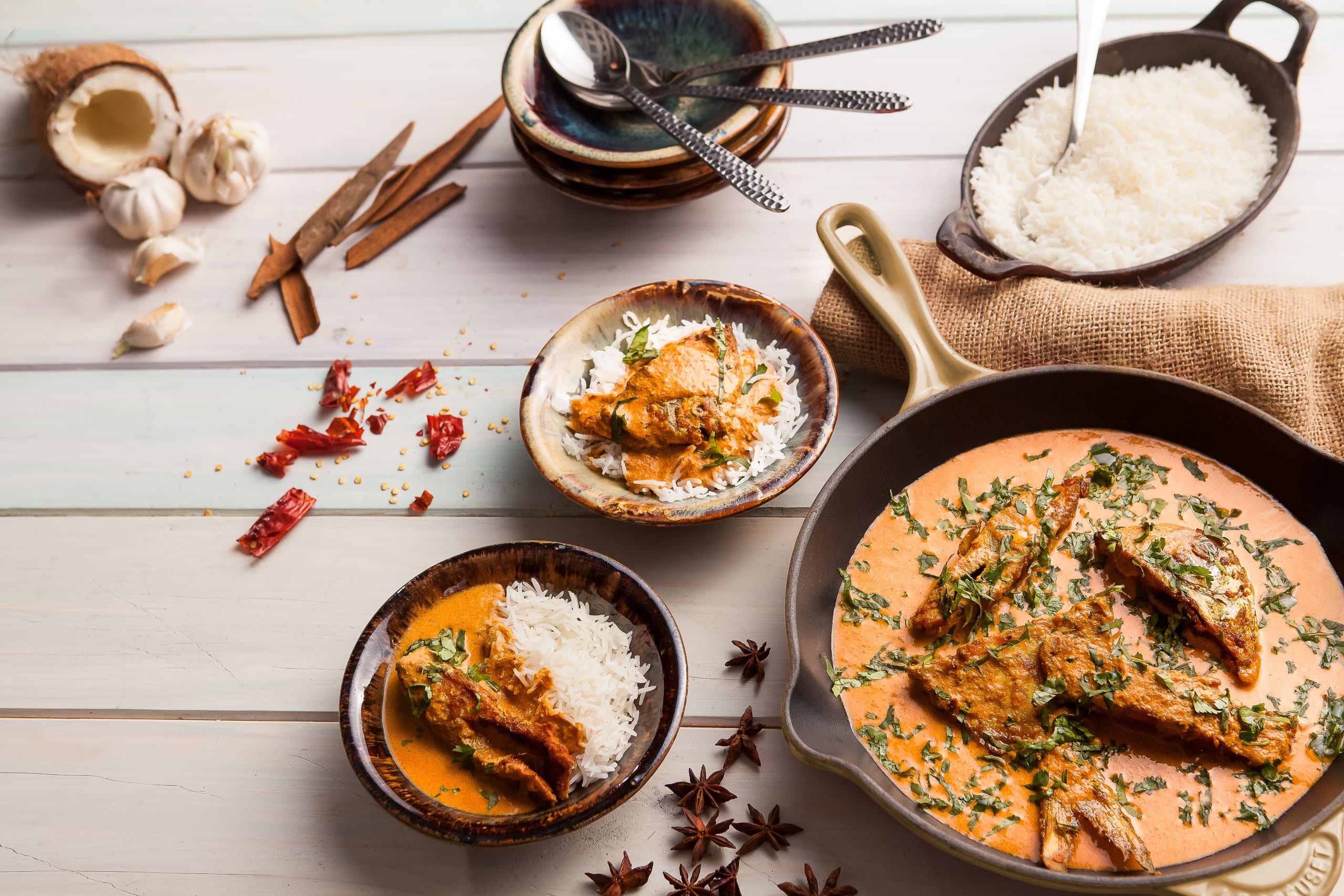 Goan Fish Curry Rice