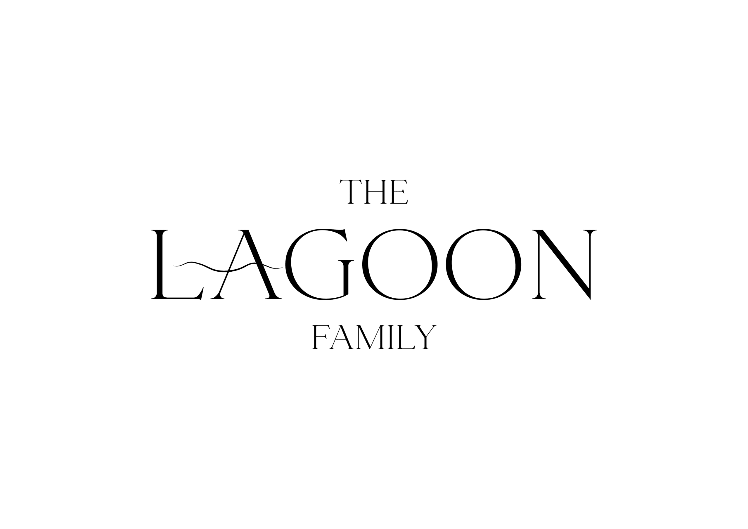 The Lagoon Family Logo Black