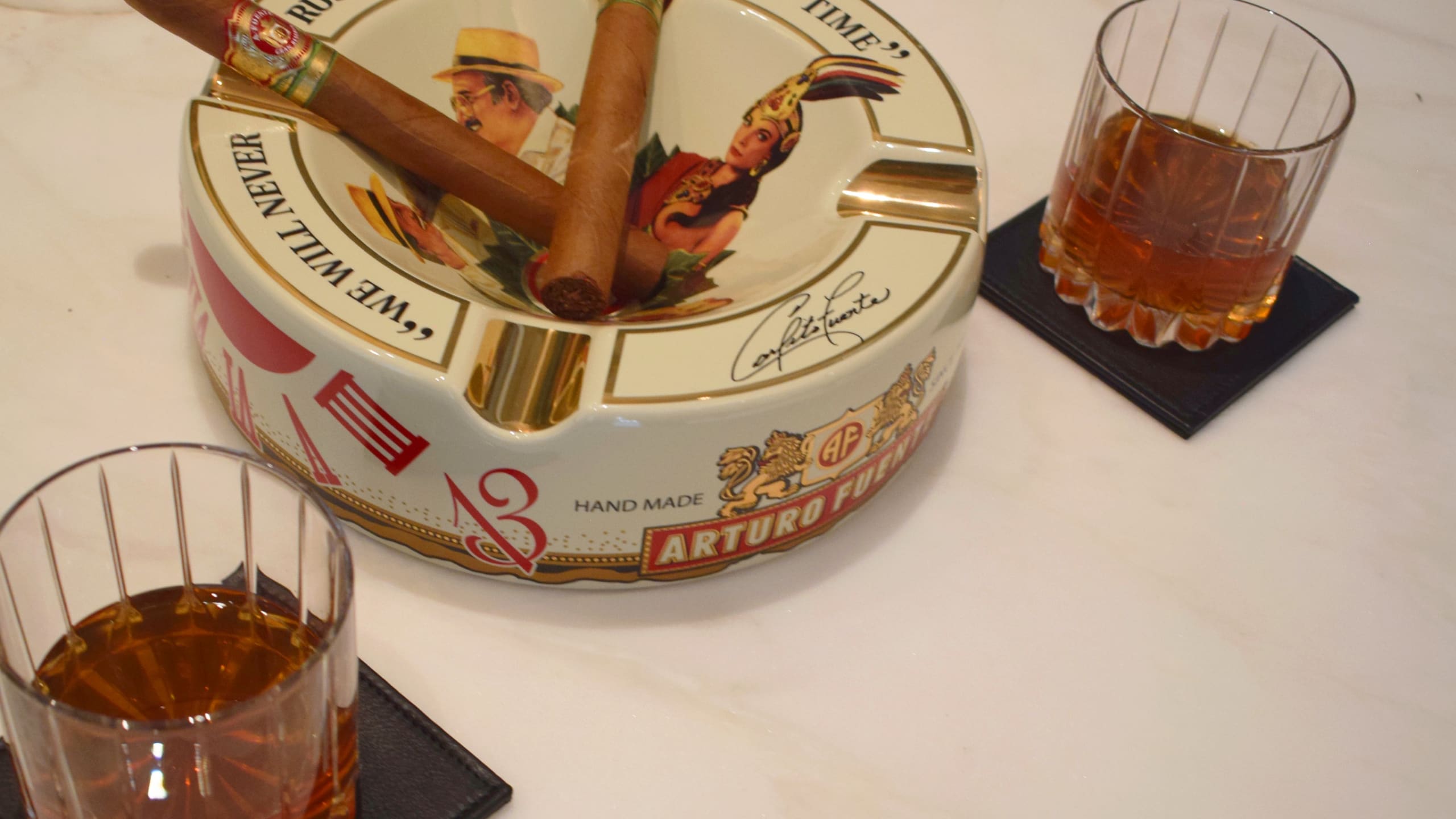 Johpj Whisky and C Igars