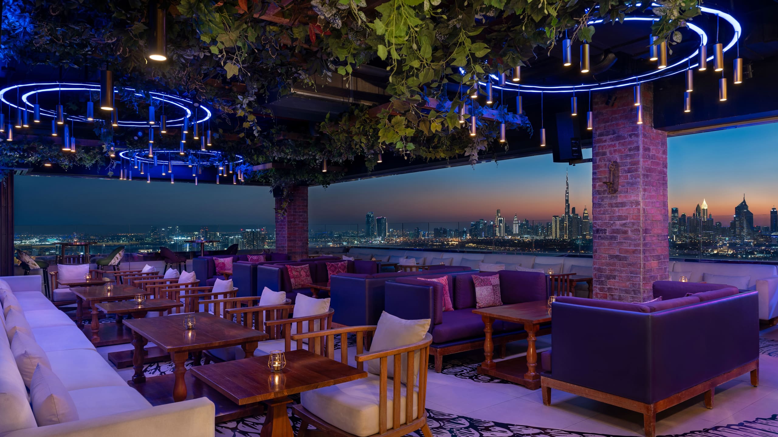 Dxbhc Eve Restaurant Rooftop Burj Khalifa City View