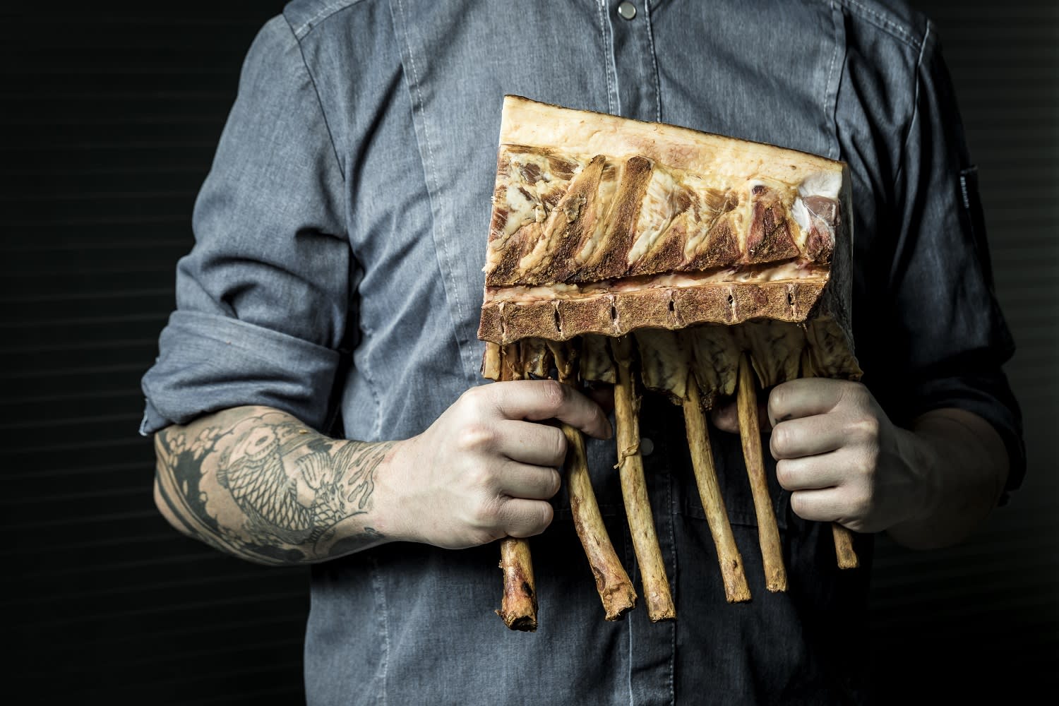 Andaz Munich the Lonely Broccoli Dry Aged Duroc Backshot