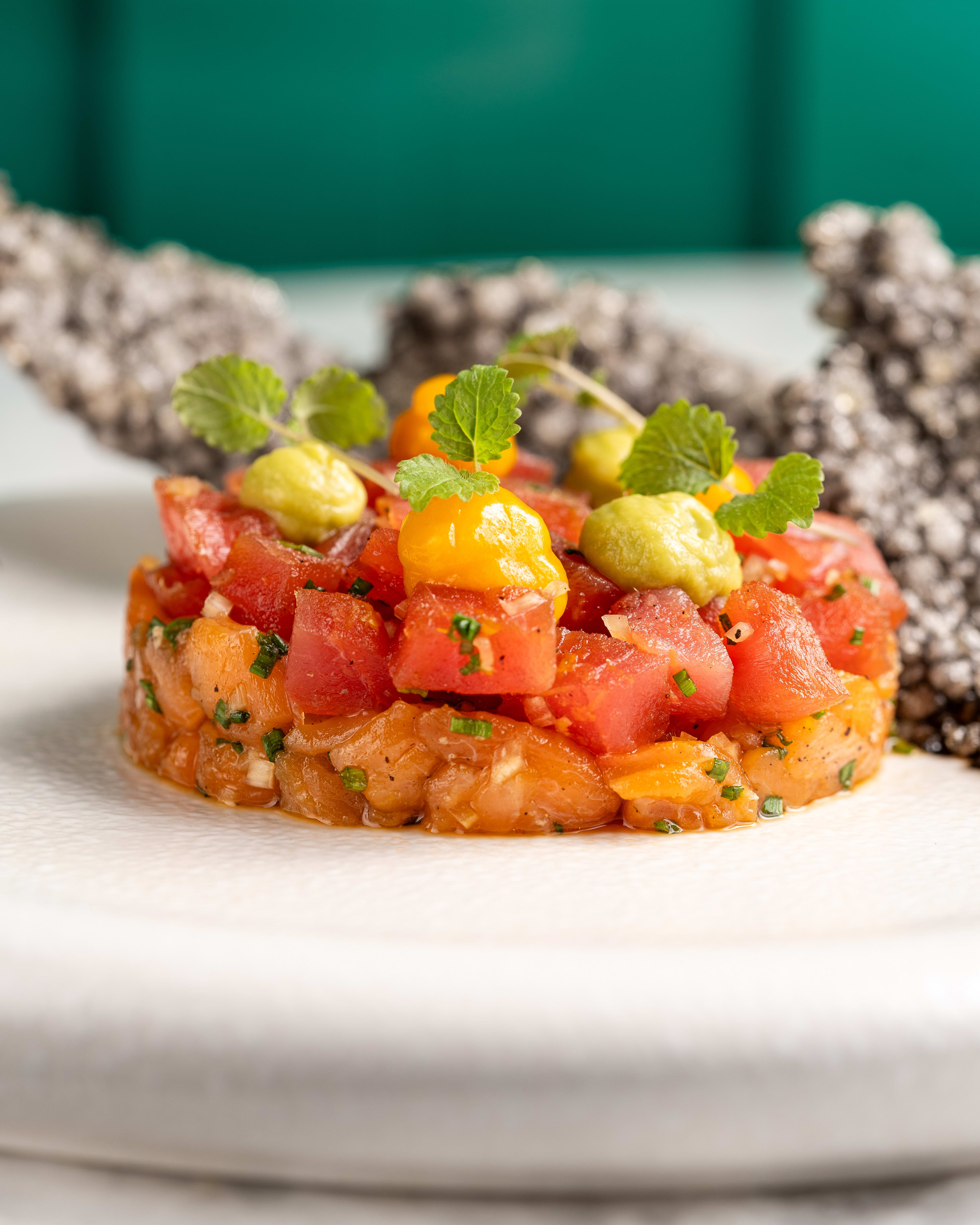 Salmon Tuna Tartare at Cyan Brasserie 