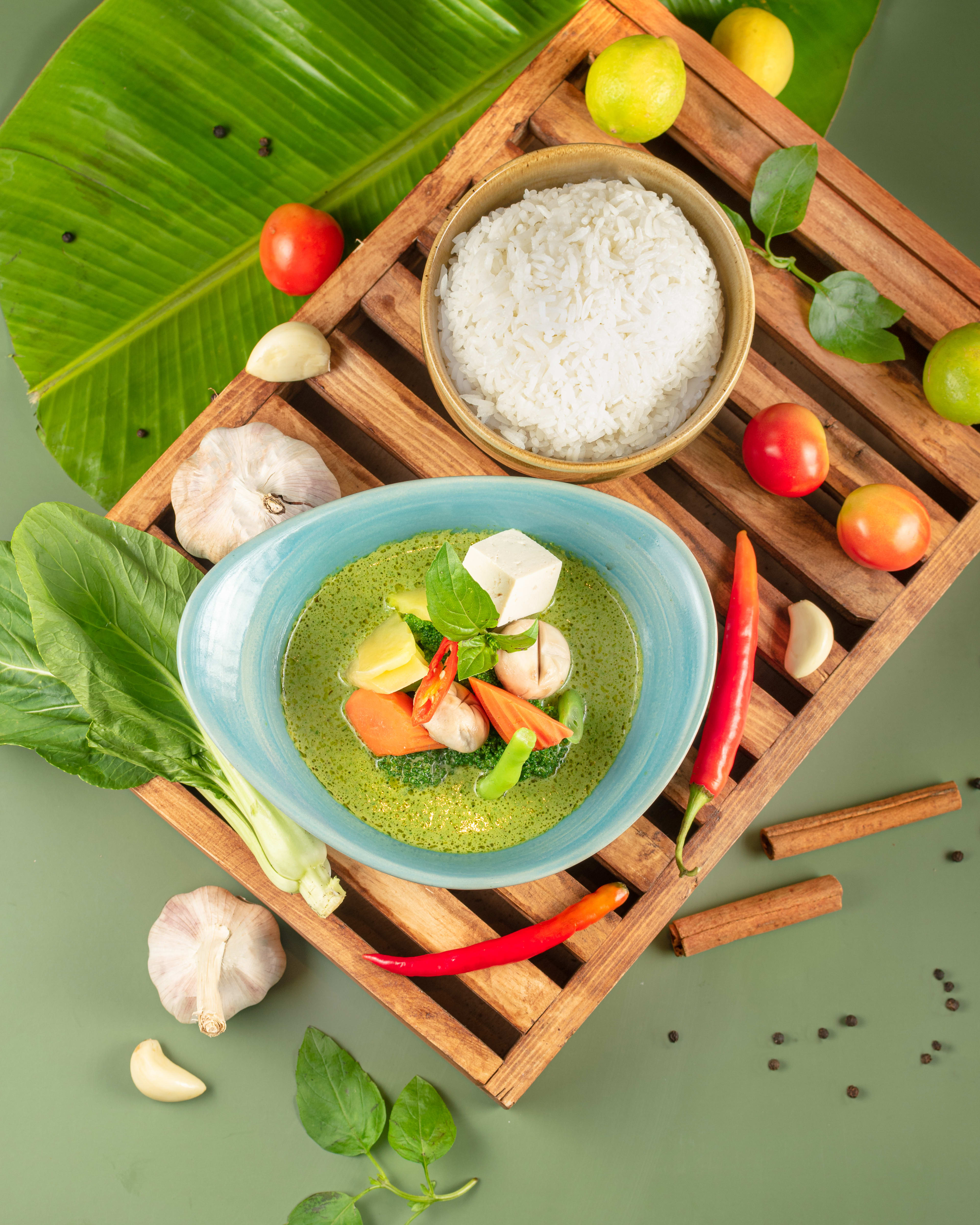 Thai Green Curry and Jasmine Rice
