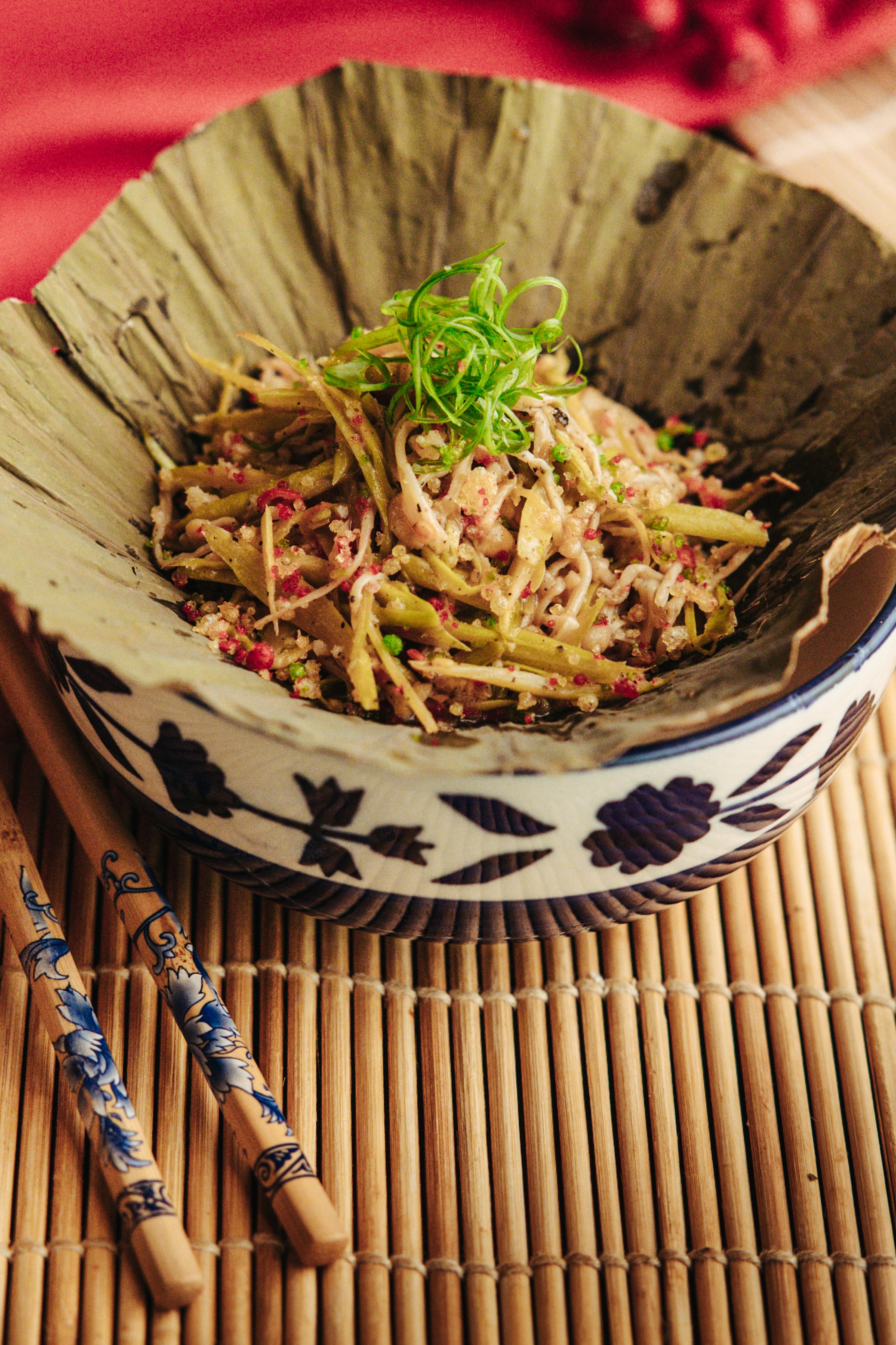 Shichang  Grilled Enoki and Asparagus
