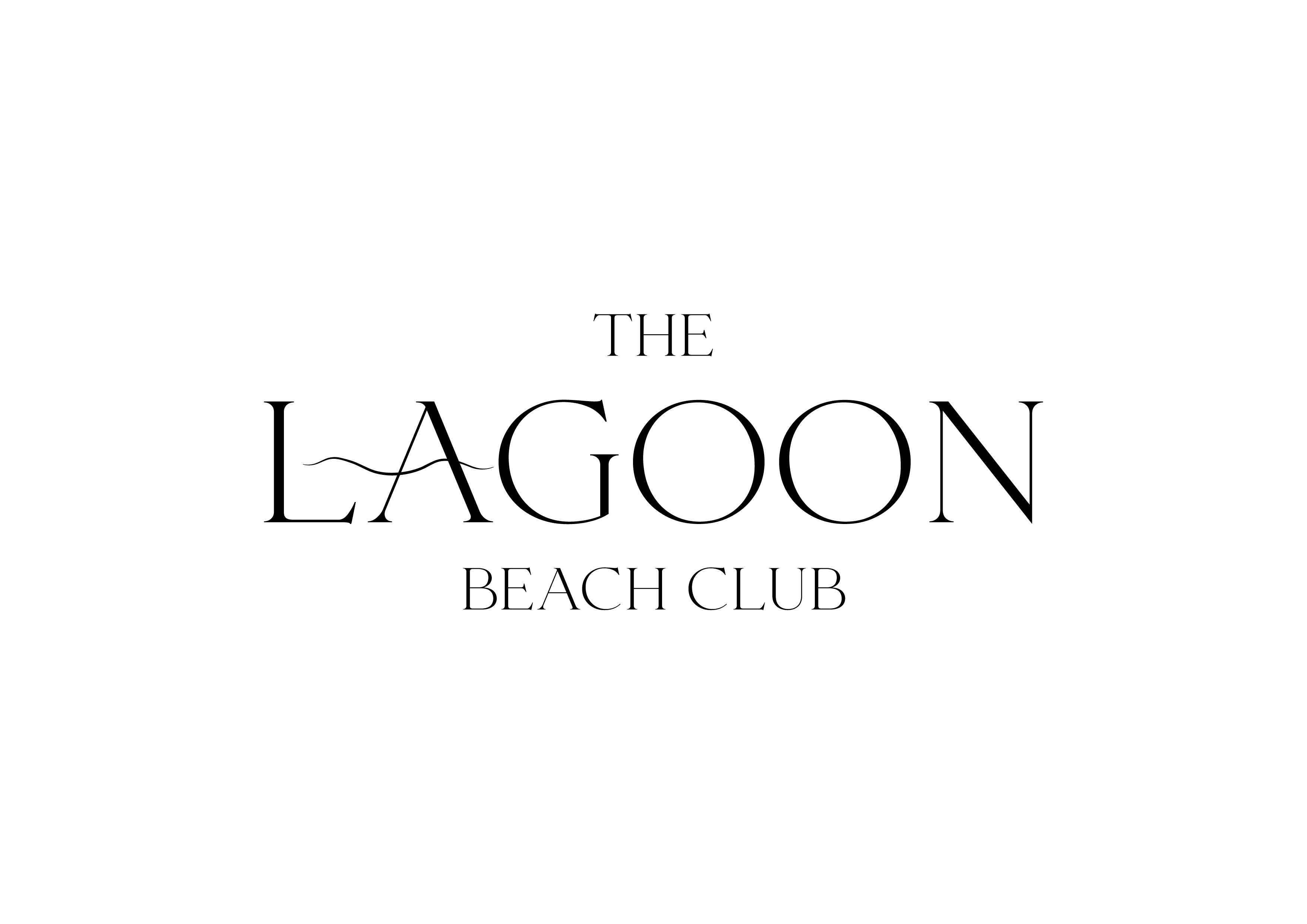 The Lagoon Beach Club Logo Black