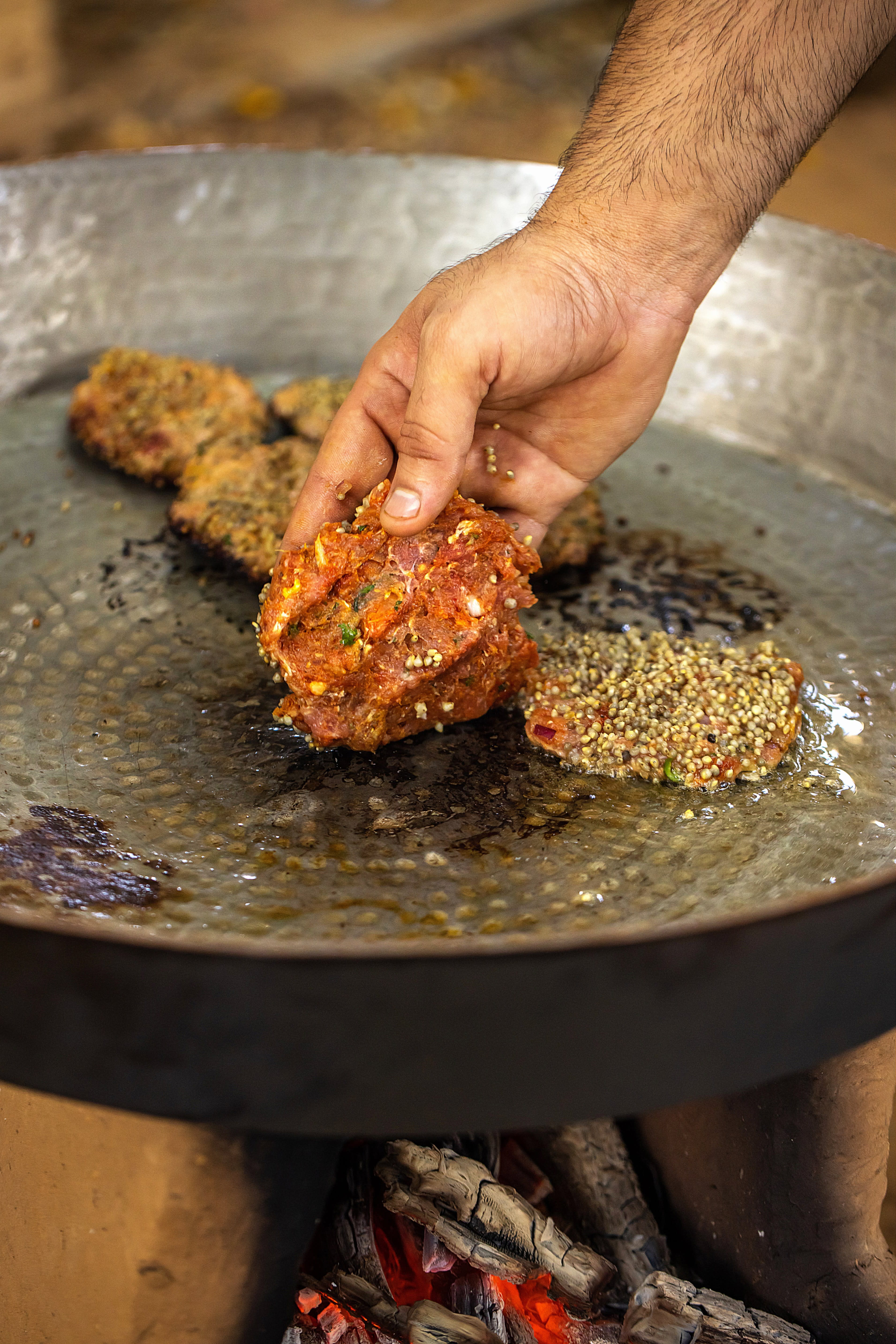 Nagori Maas Ke Kebab   Making 02