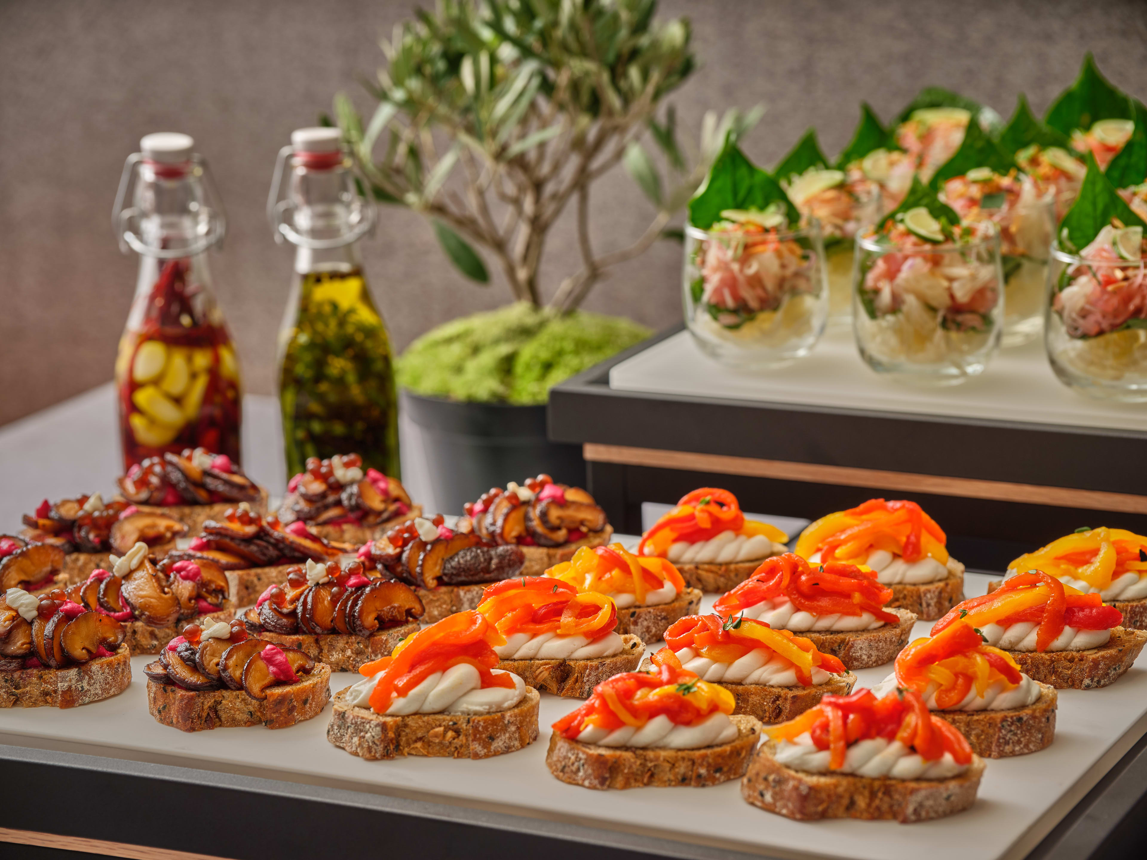 Global P1448 Bruschetta Assortment Buffet