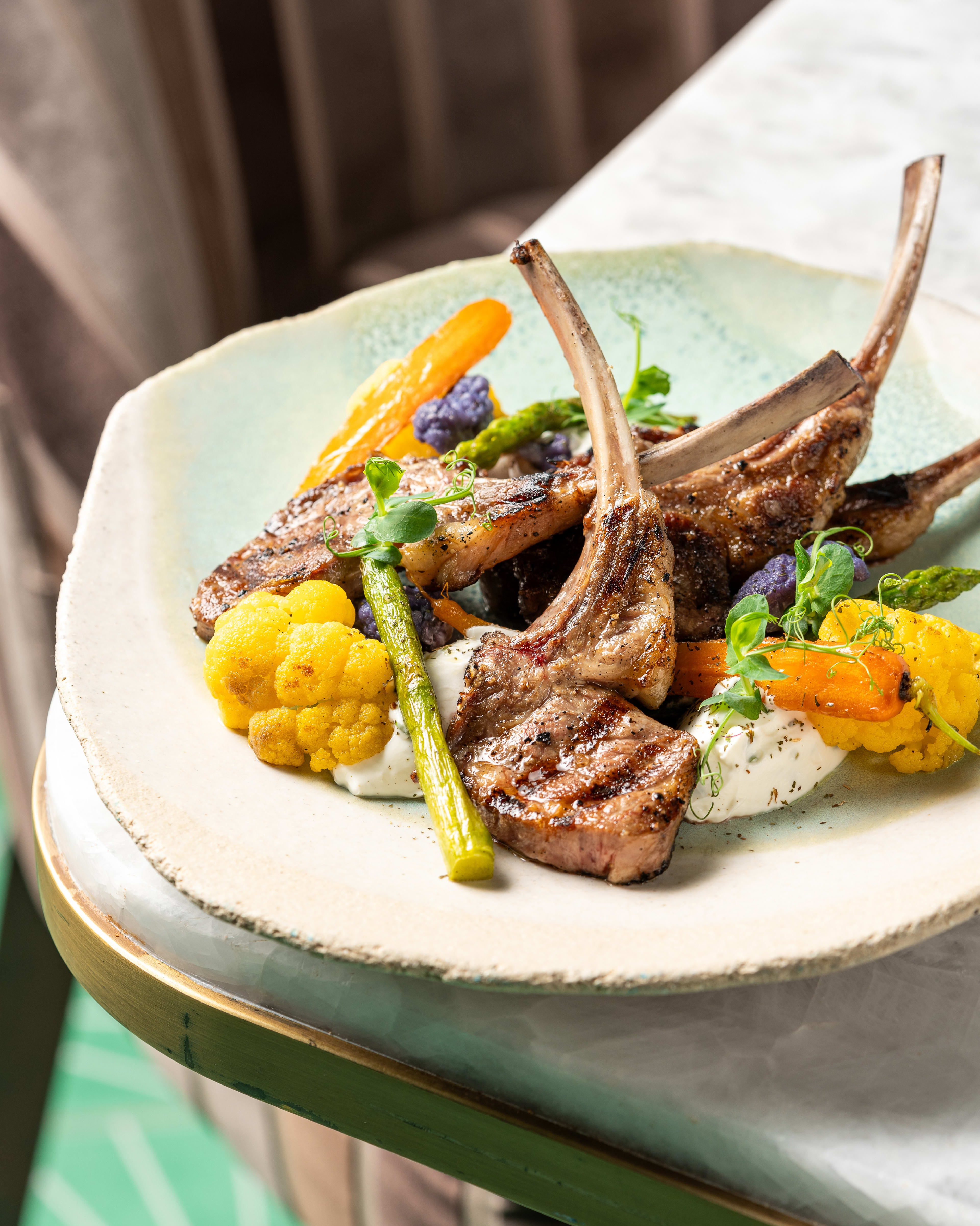 Australian Lamb Chops at Cyan Brasserie 