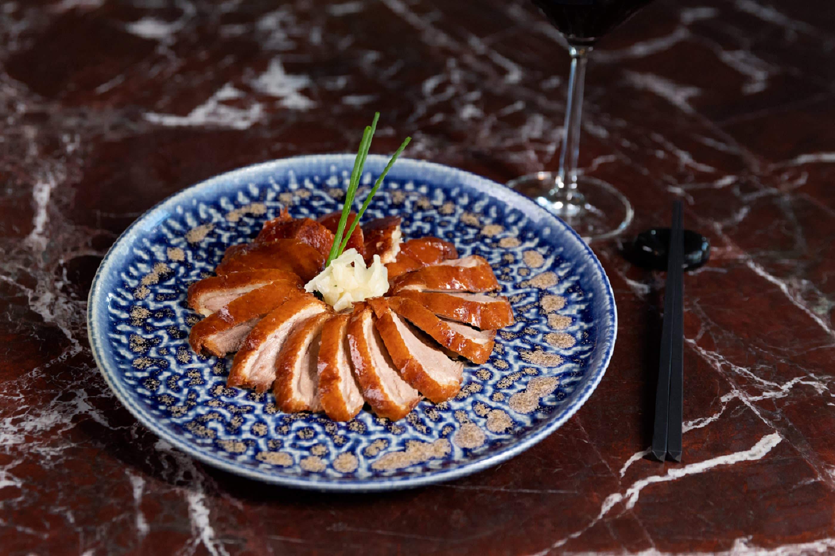 Chinese Cricket Club Signature Traditional Peking Duck Slicing