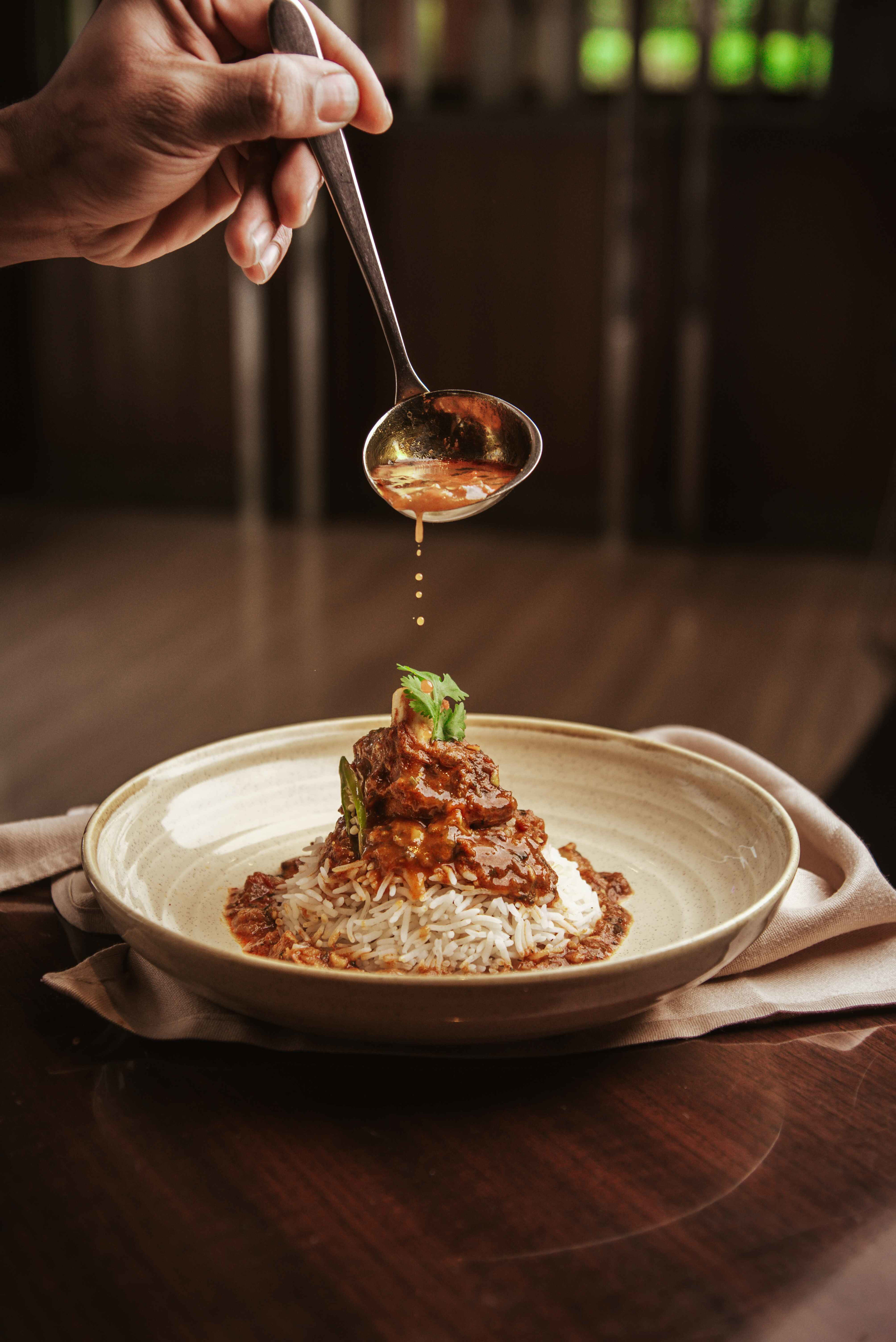 Mutton Curry With Rice