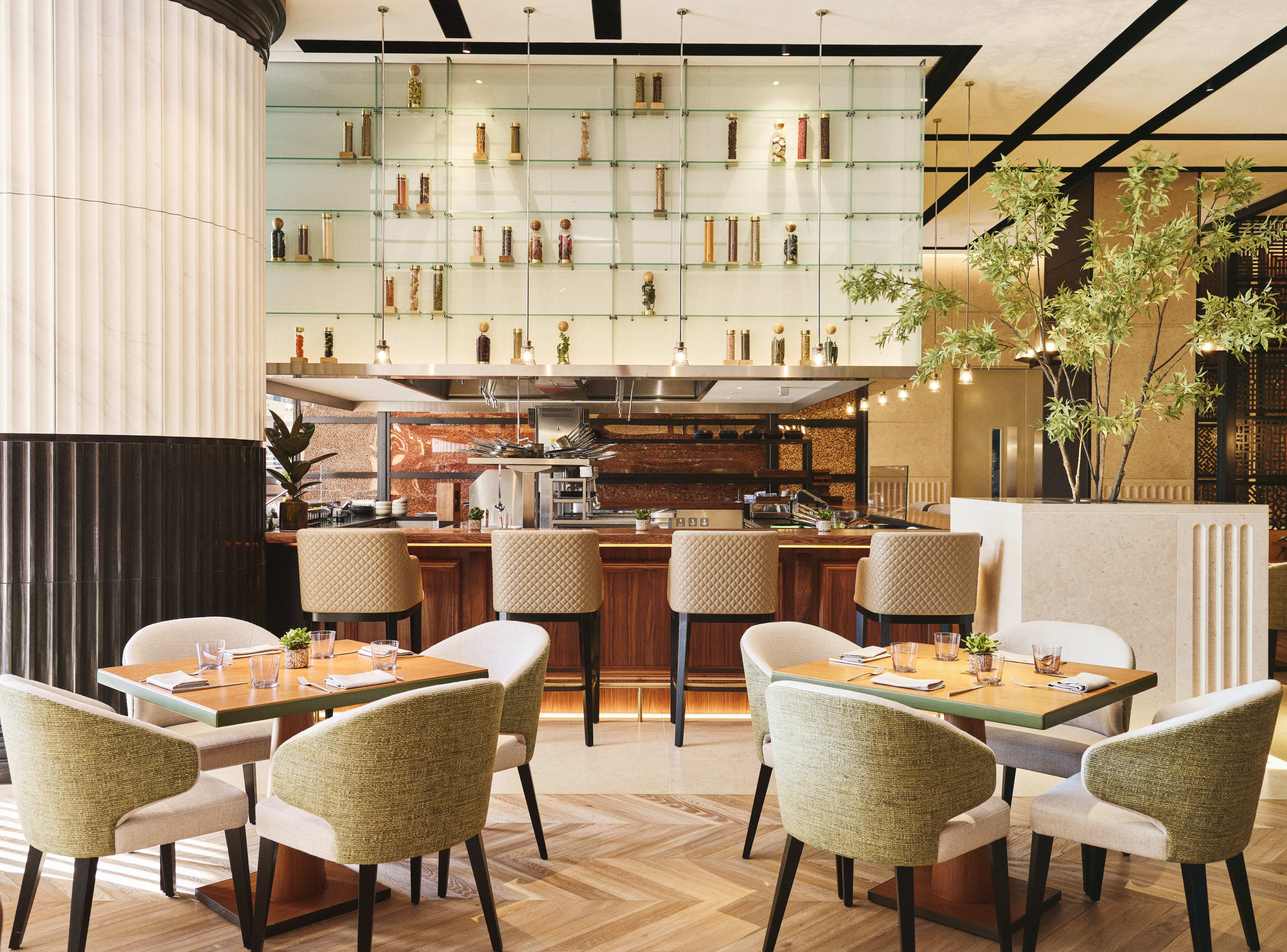 Nine Elms Kitchen Terrace Open Kitchen Wide View