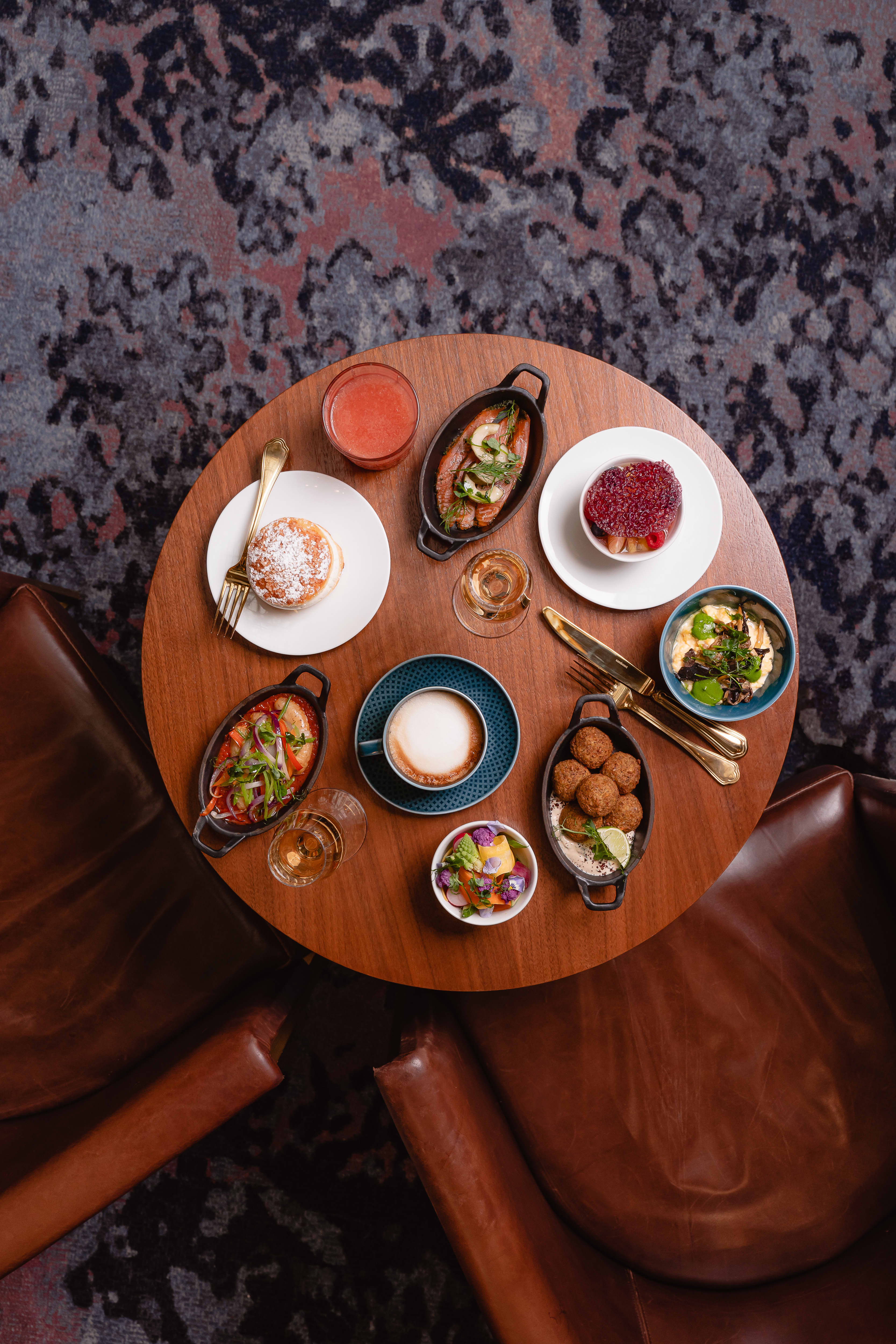 Officine Du Louvre Festive Brunch Aerial View