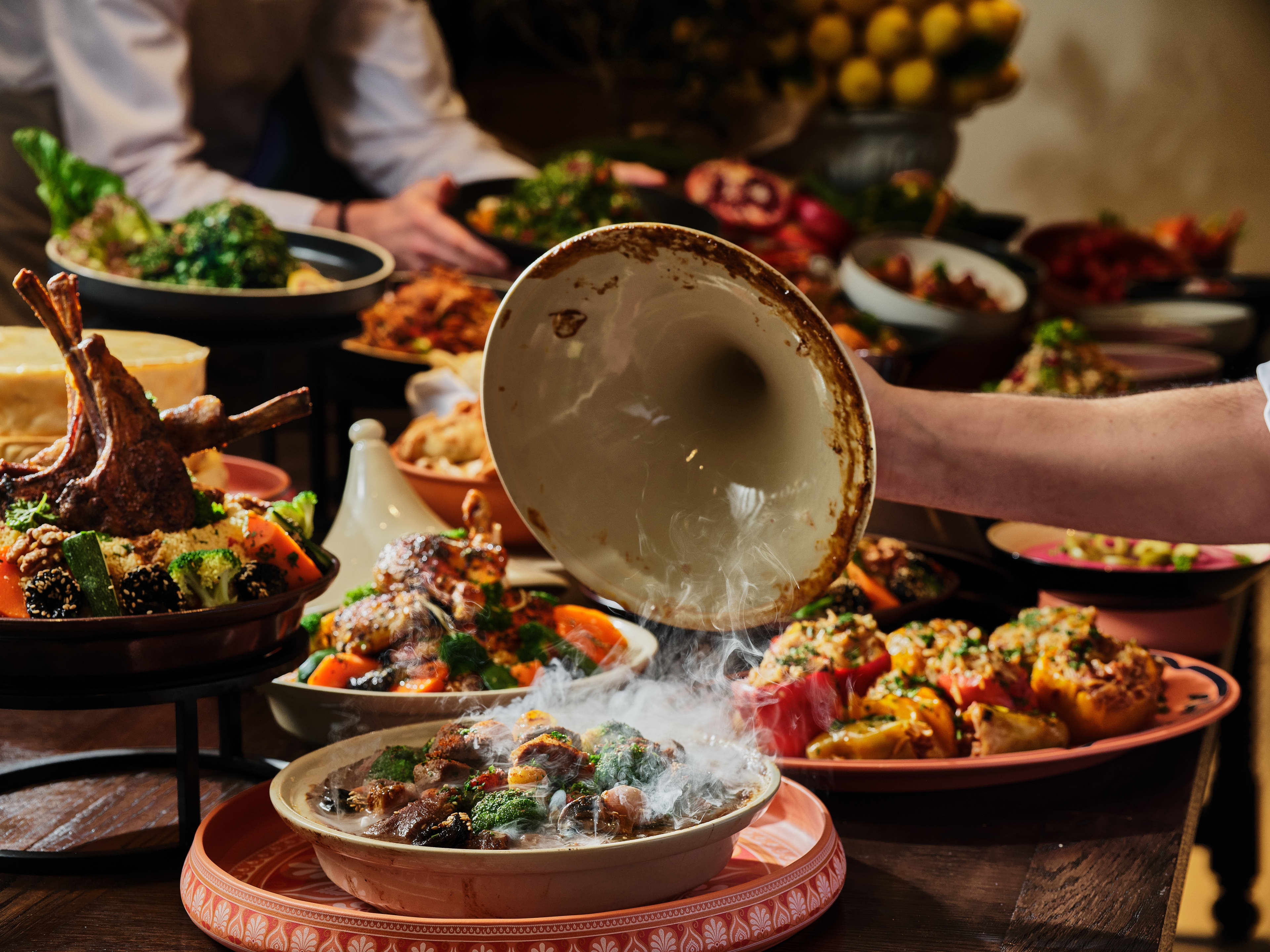 Imgcompressors Global P1798 Lamb Tagine Mediterranean Buffet