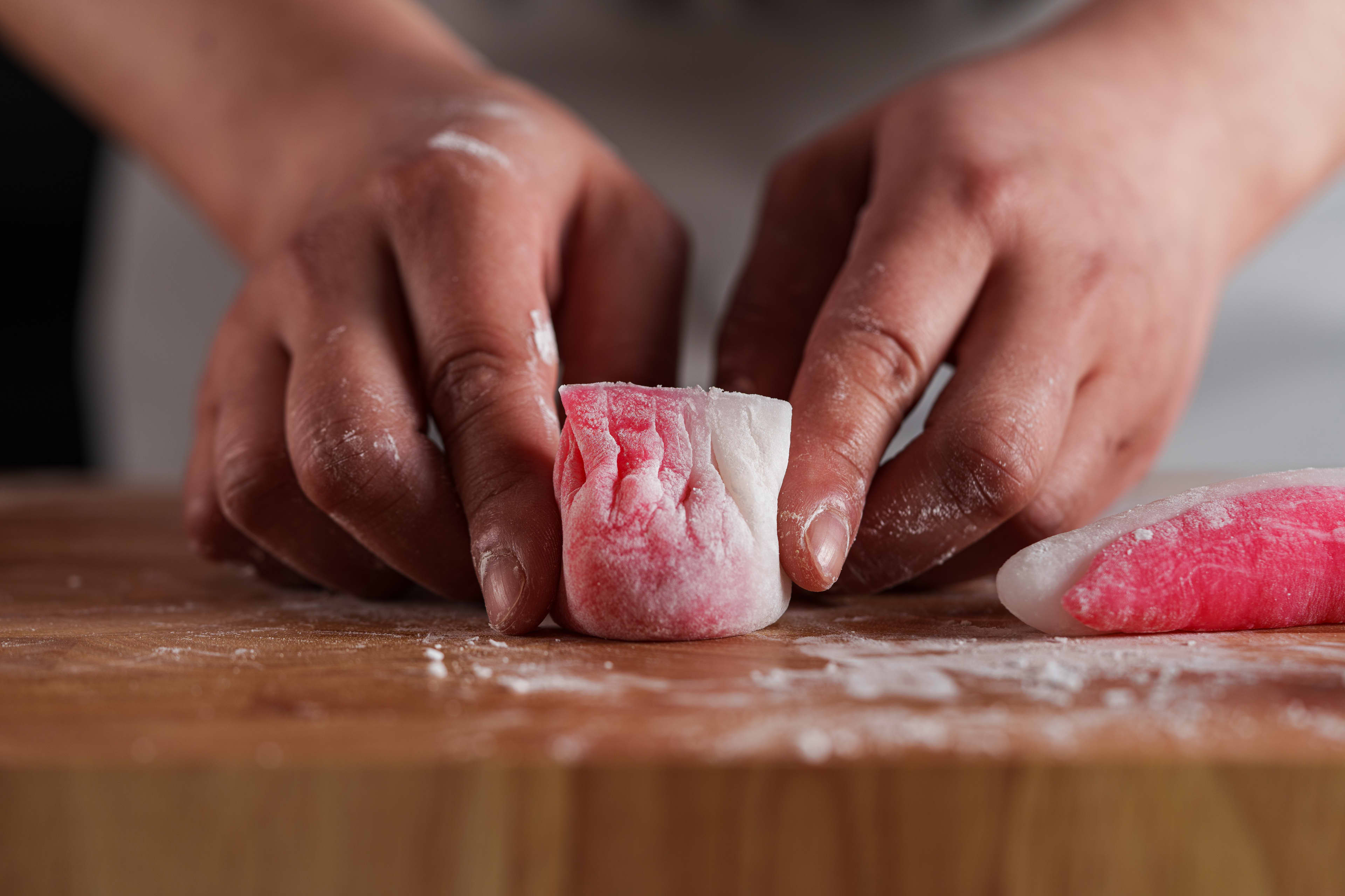 Yu Ge Dim Sum Preparation  Close up 2