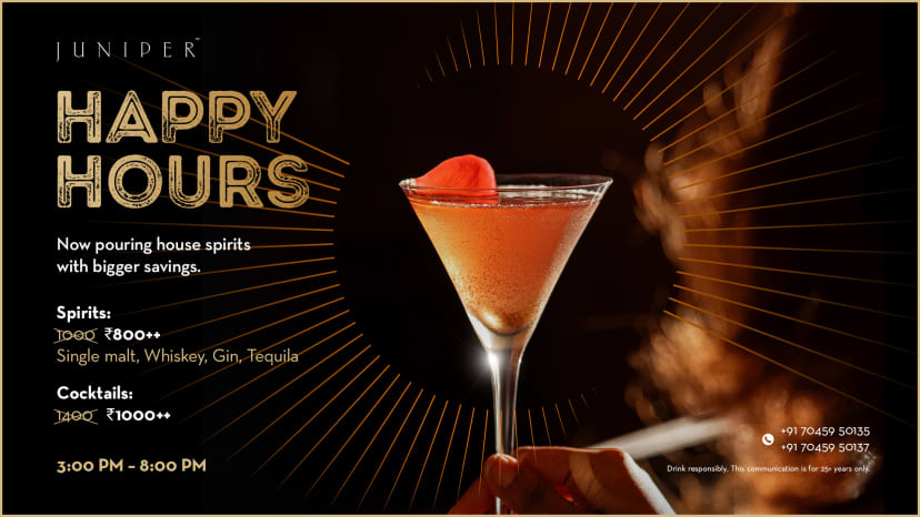 Room TV Happy Hours Juniper Ghm