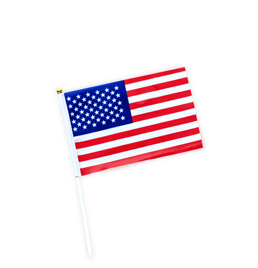 American flag for 4th of July Office activities