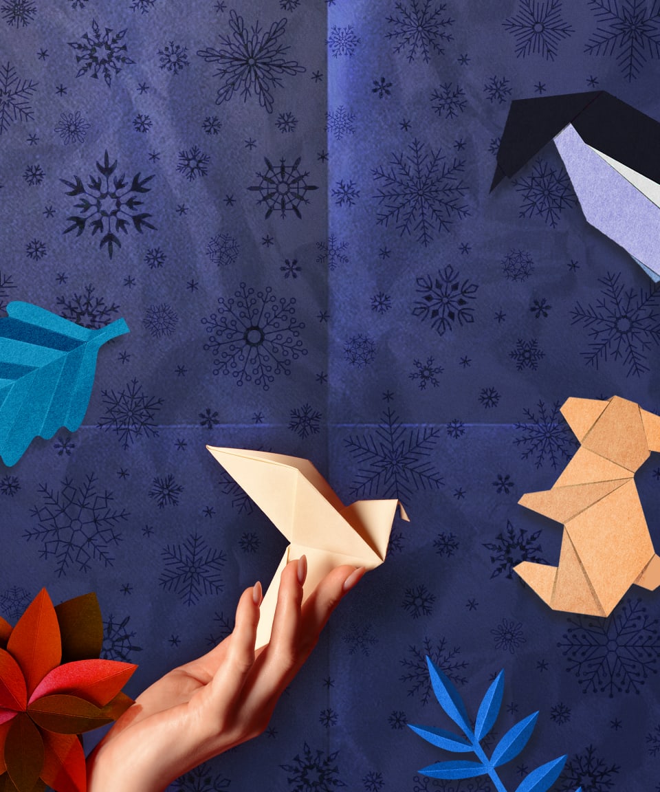 Winter Origami Class, Origami Workshop