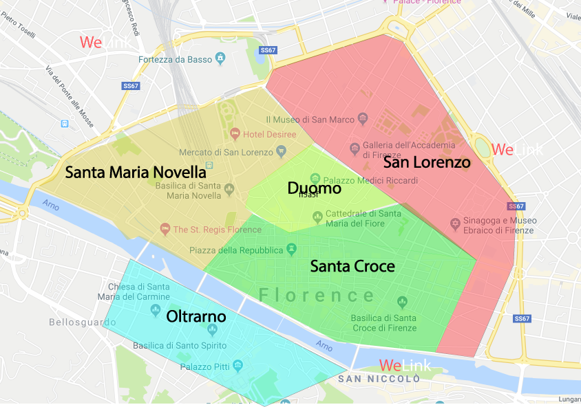 carte de florence par quartiers carte de florence par quartiers