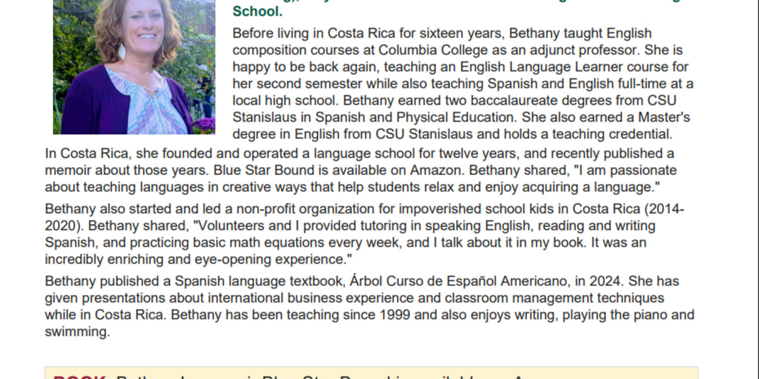 Recognition at Columbia College I was honored to be selected for the