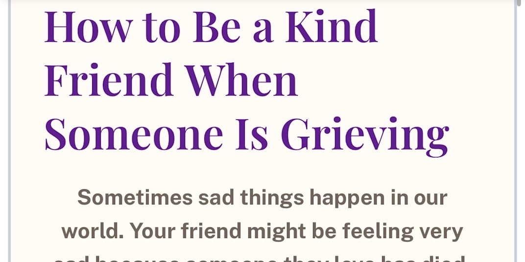 A PRESENTATION TO GUIDE CHILDREN IN HELPING THEM TALK TO A FRIEND ABOUT