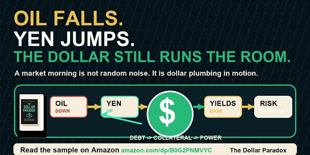 The Dollar Still Runs the Room This morning's market board looked scattered