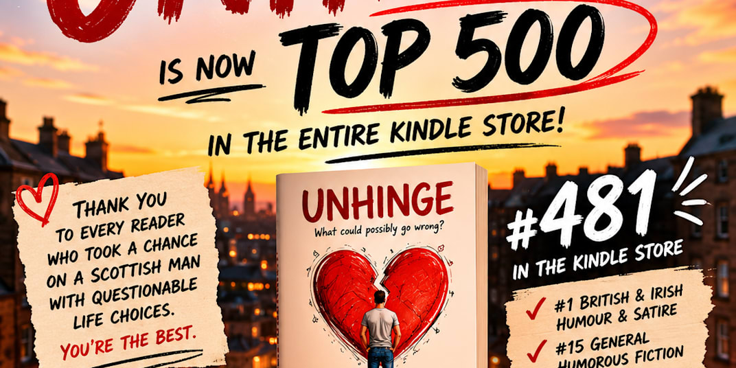 Top 500 on Amazon UNHINGE smashed into the top 1k on Amazon and has been on