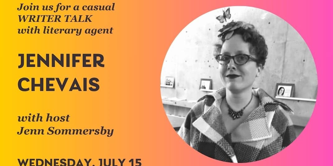 Our next (free!) WRITER TALK is a week from today ... register now! A